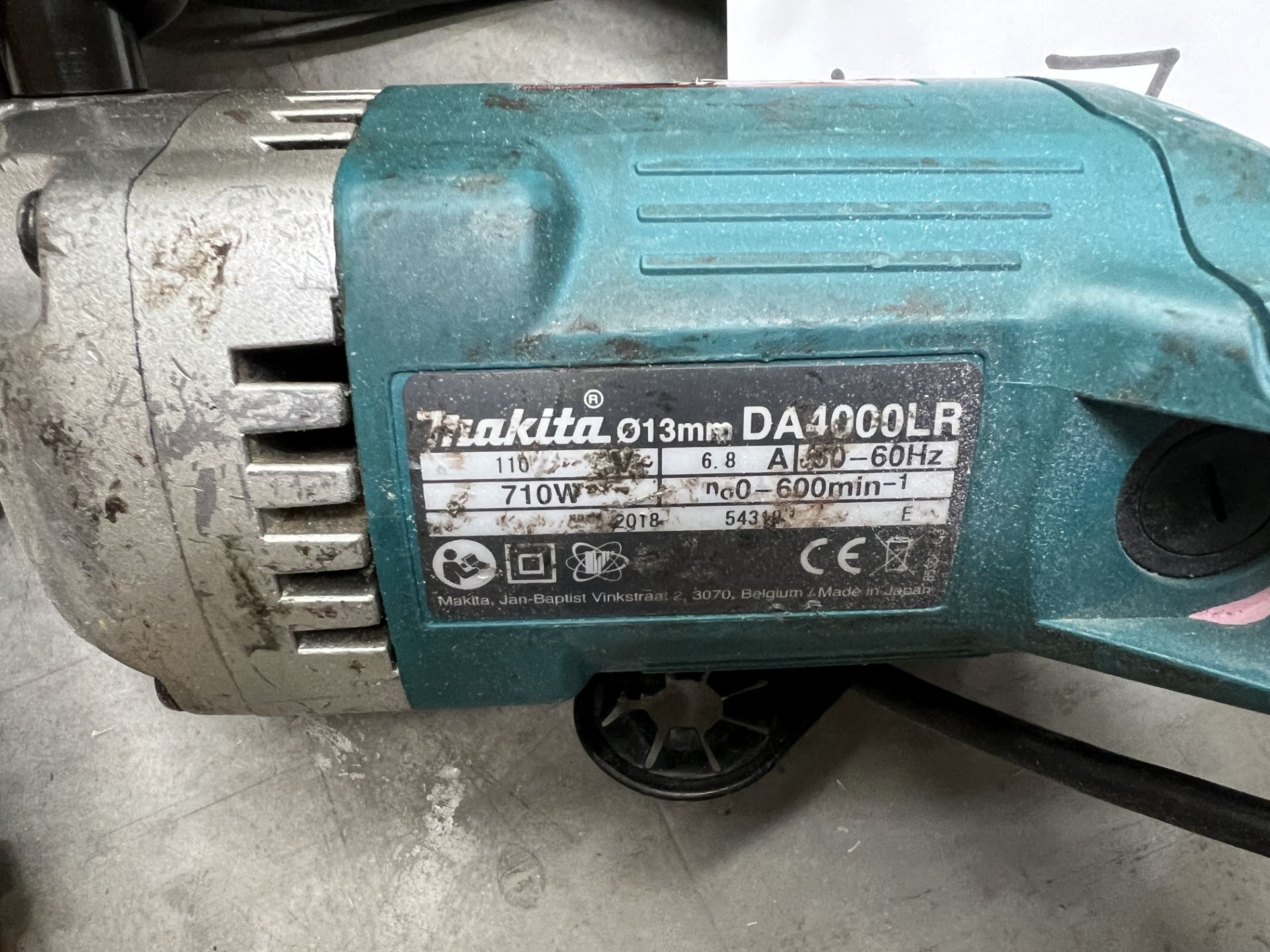 2x (no.) Makita, DA4000LR drill, 110 volts, 710 watts (DOM: 2018) (no angle attachments or handles - Image 2 of 3