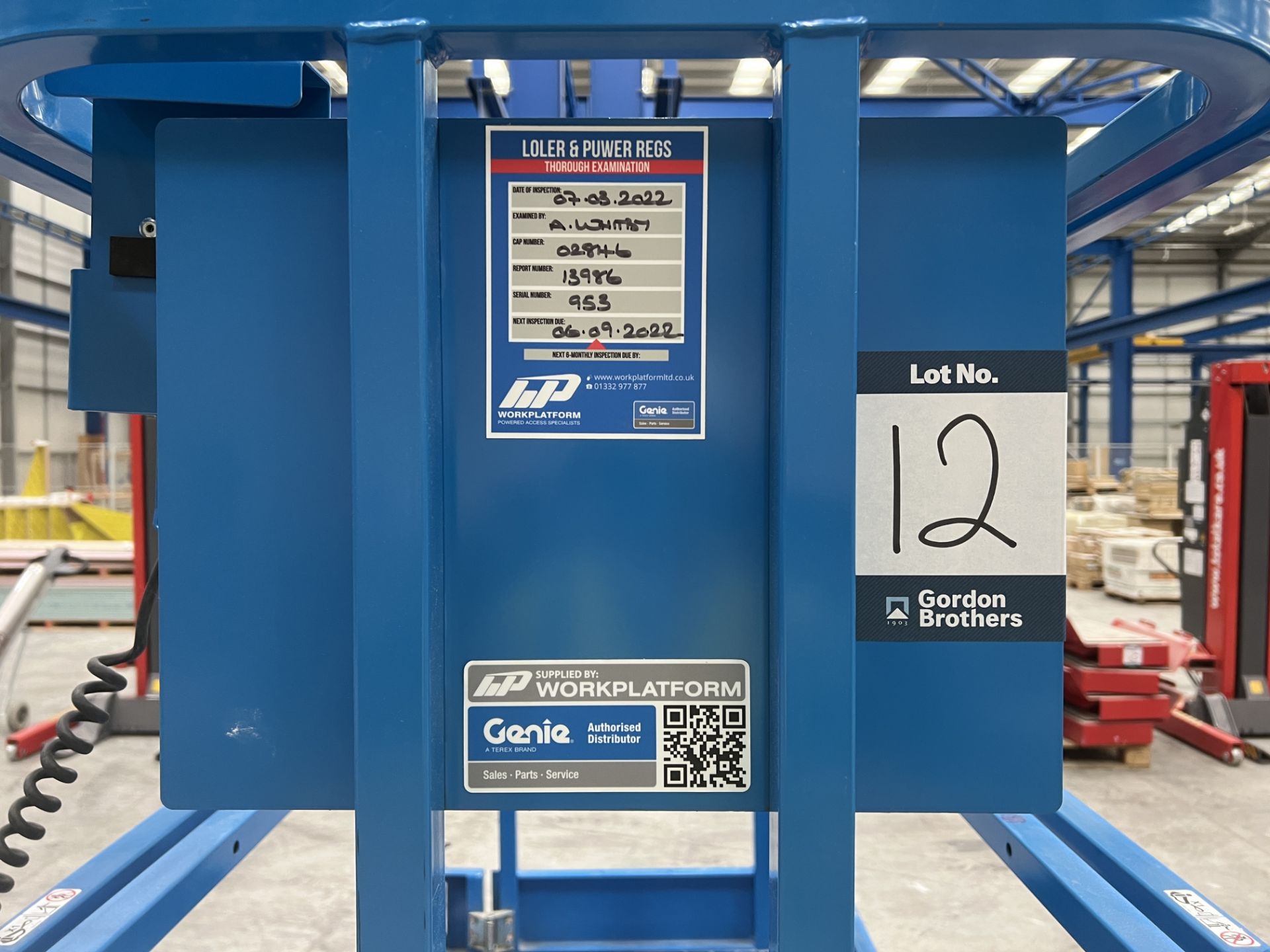 Genie GS -1432M battery electric scissor lift, Serial No. G532MD-953 (DOM: 2021) - Image 15 of 16