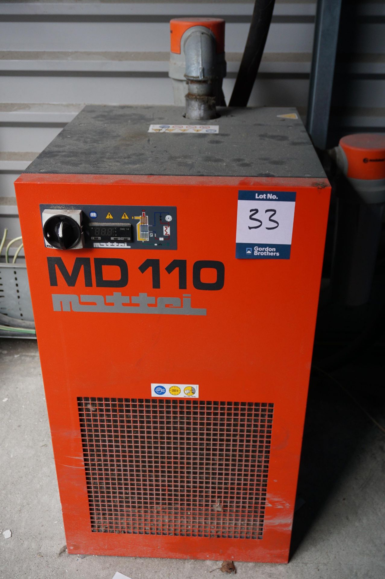 Mattei, MD110/AC compressed air dryer, Serial No. 17R004318 (DOM: 2017)