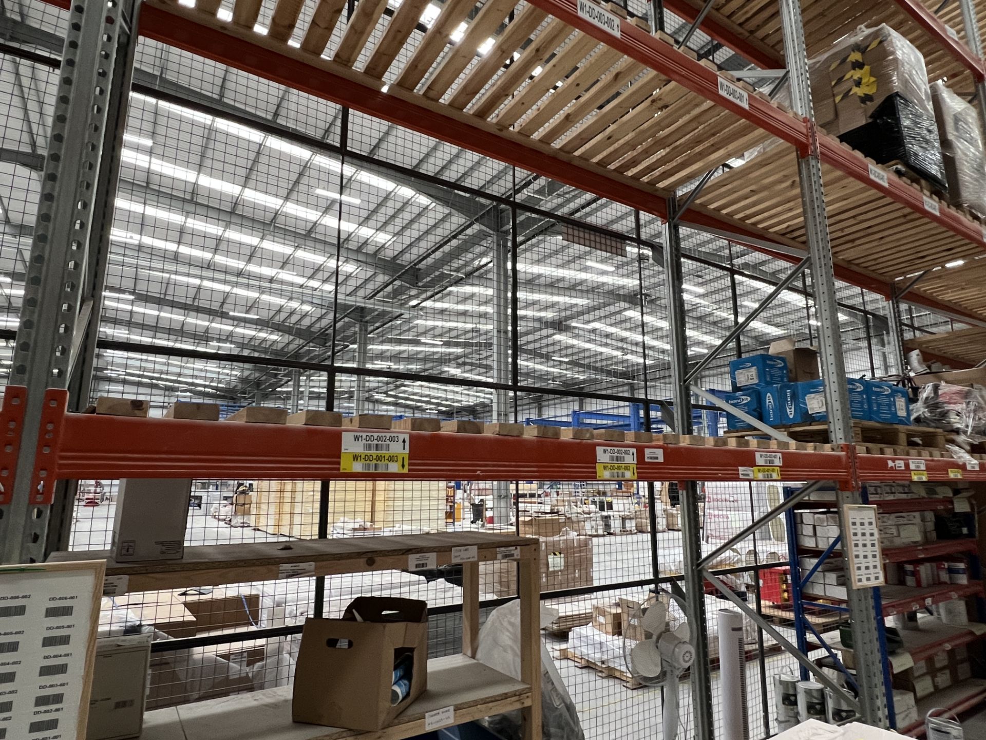 AF, high bay pallet racking consisting 15 bays with 150 x 3.3m x 140mm crossbeams, 17 x 10m x 1.2m - Image 2 of 12