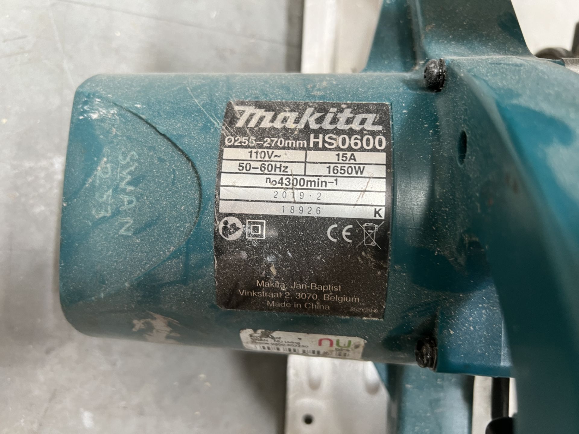 Makita, HS0600 circular saw, 110 volt, 1650w (DOM: 2019) - Image 3 of 4