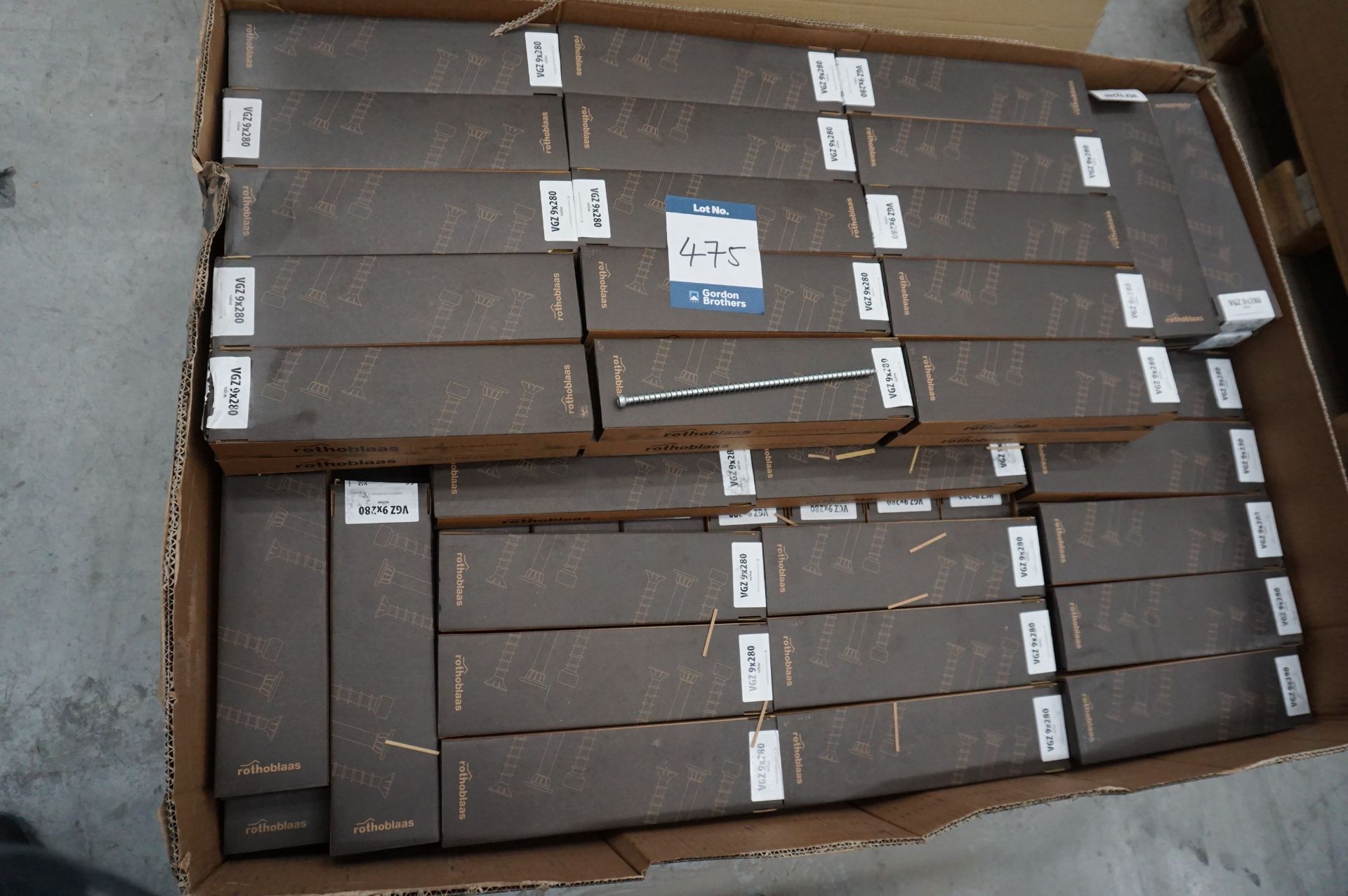 1x (no.) pallet box of Rothoblaas screws self tapping wood screws VGZ 9 x 280mm qty 3500 - Image 2 of 4