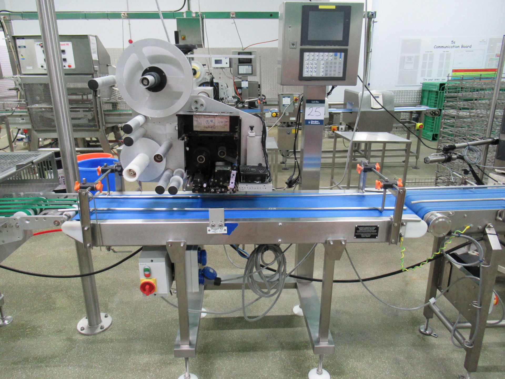 Altech Alcode TS SX label applicator. Serial no: 1004015010811 (2010) with Sato S8412RD label