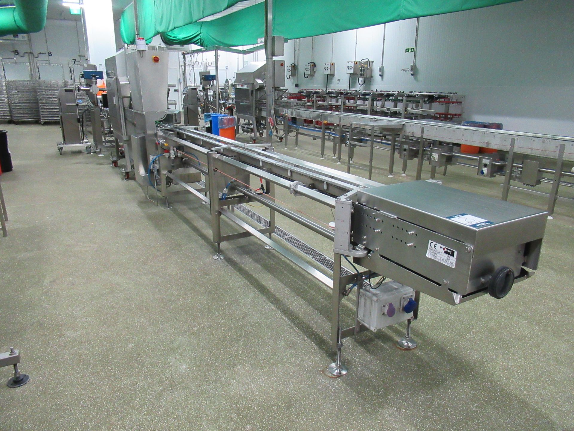 ALL INCLUSIVE LOTS 9-13: Tray filling and sealing line 2 comprised of; Proseal APC chain conveyor. - Image 3 of 56