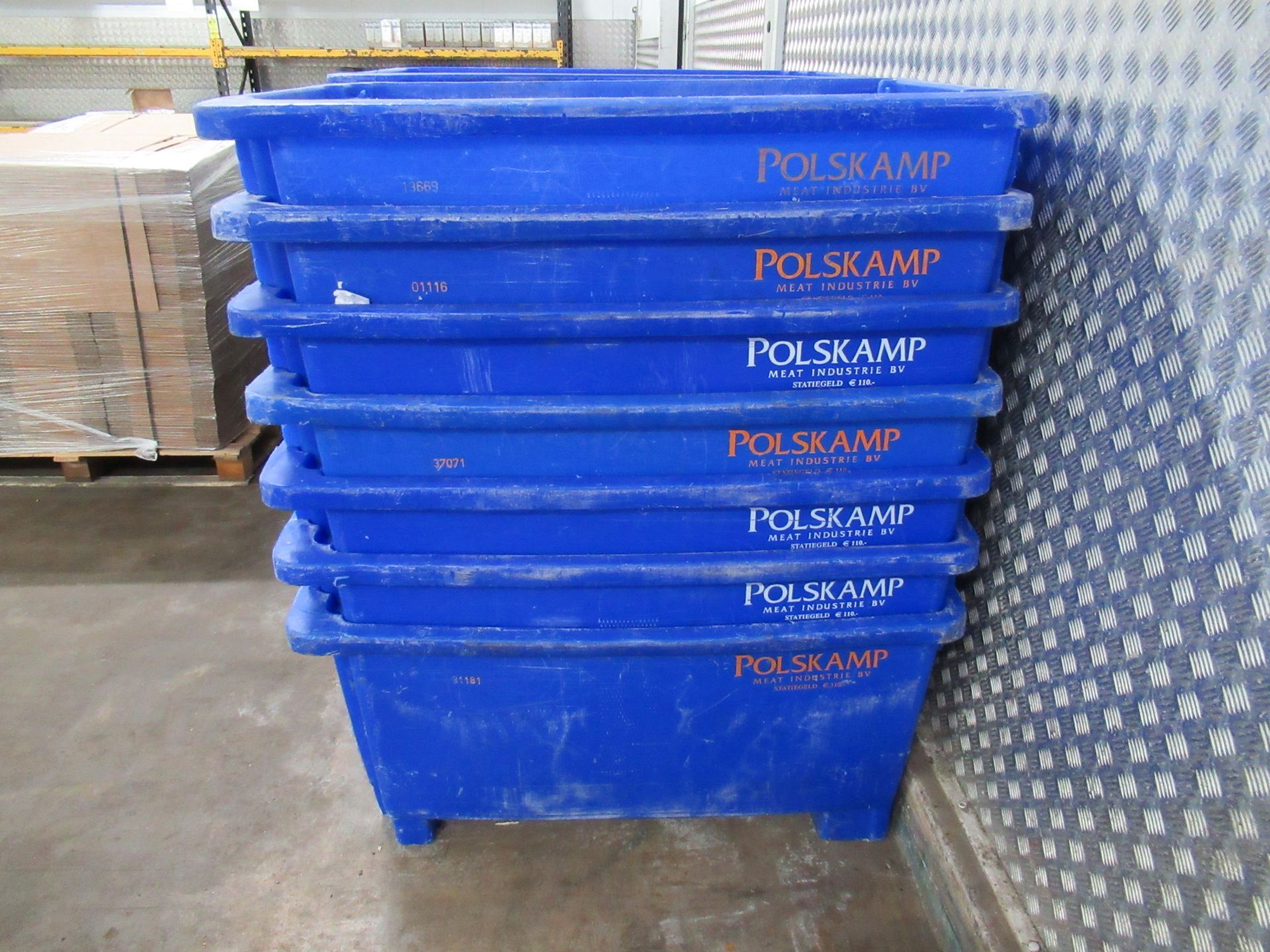 14 Blue plastic staking bins - Image 2 of 3