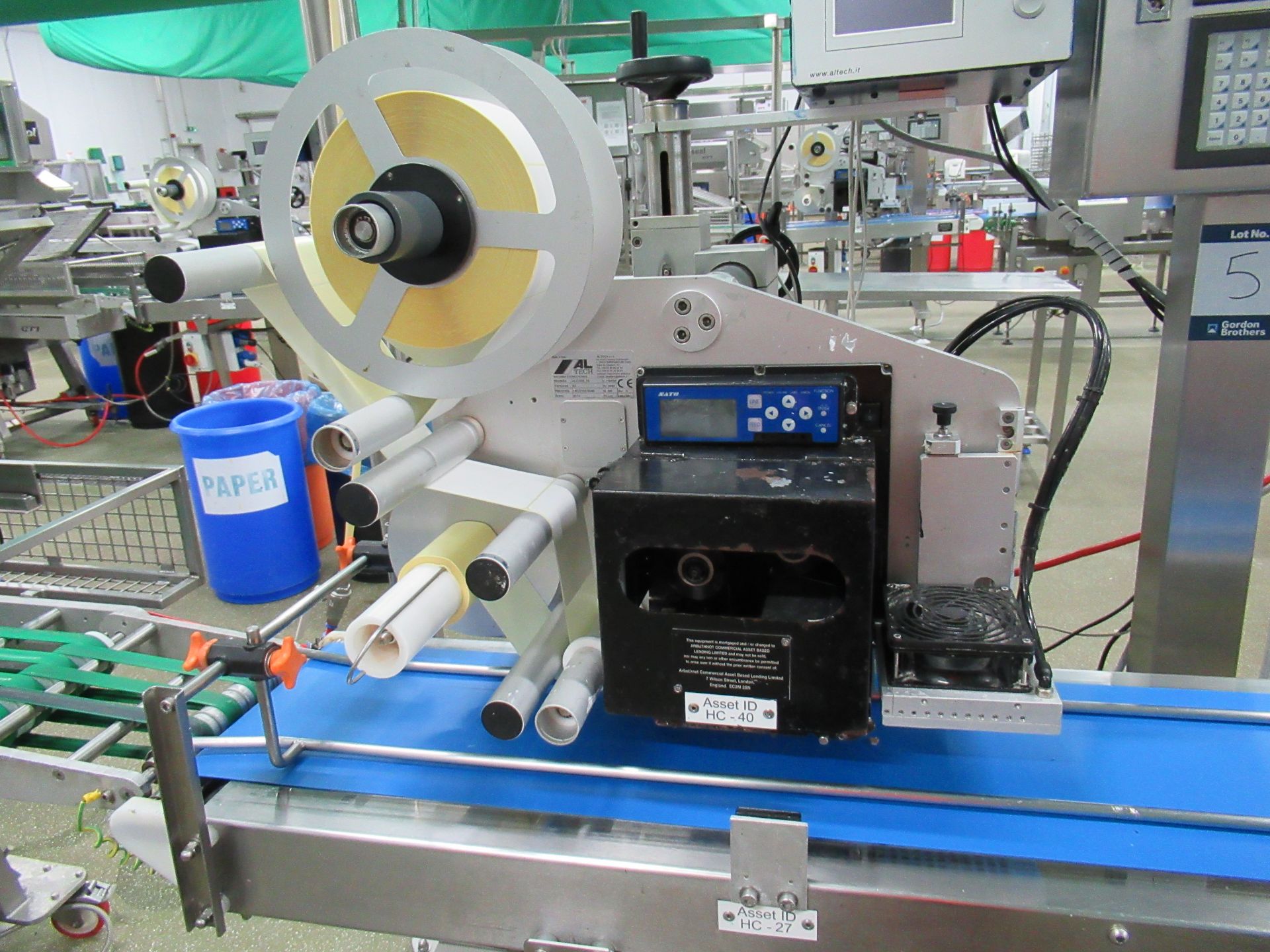 Altech Alcode TS SX label applicator. Serial no: 1407015015548 (2014) with Sato S8412RD barcode - Image 2 of 11