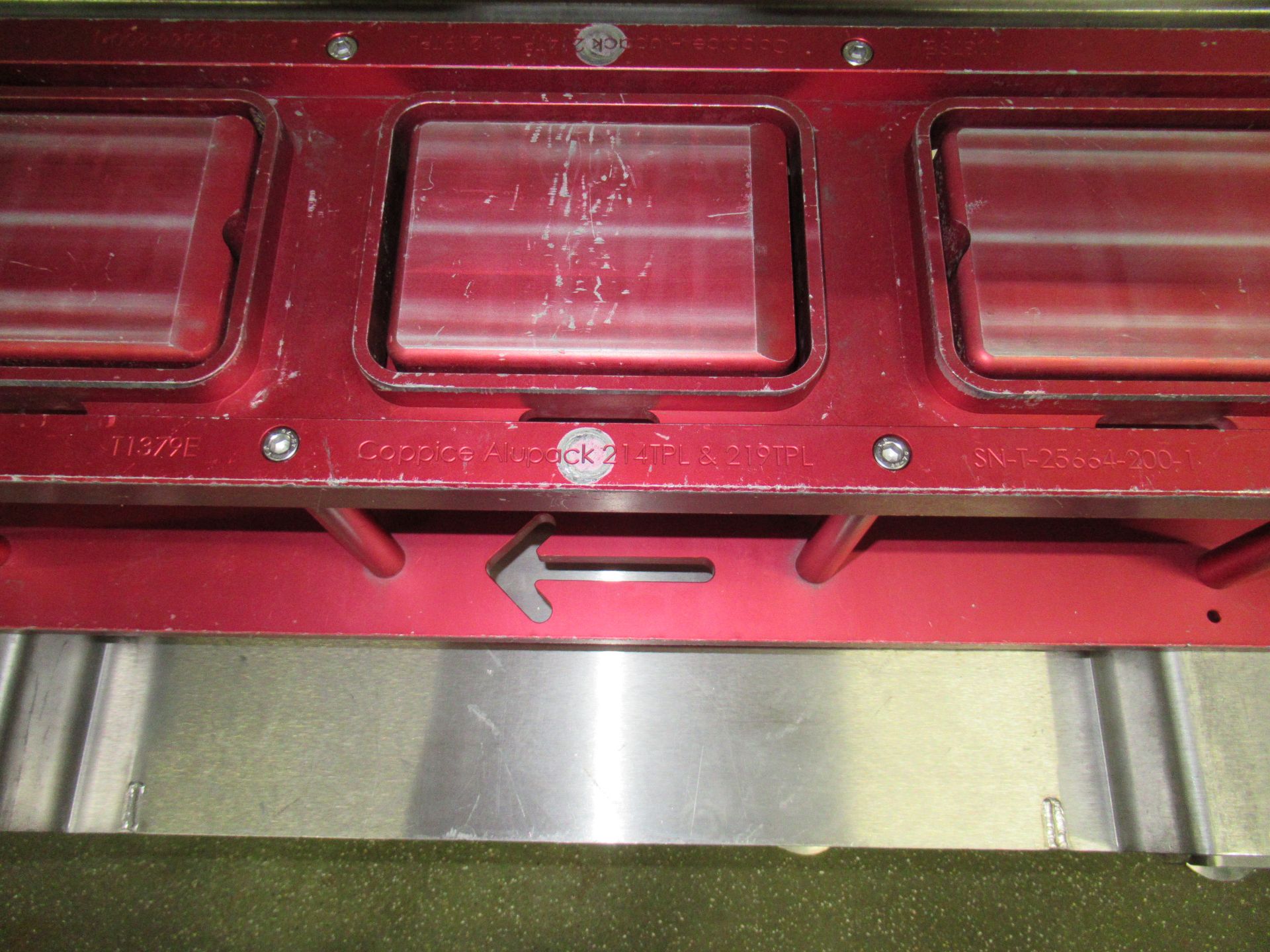 2 Coppice Alupack T1379E three position foil tray sealing tool sets 214TPL & 219TPL for Proseal tray - Image 7 of 8