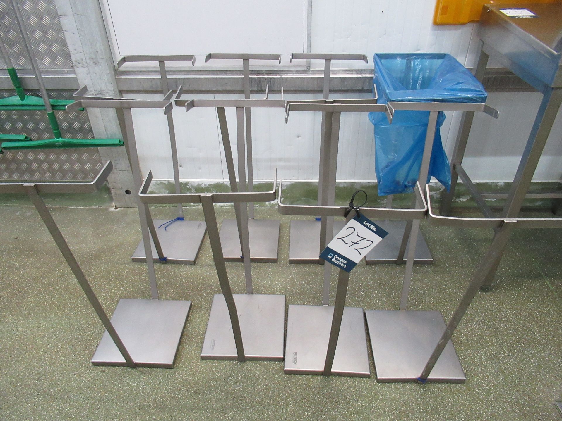 8 Unitech stainless steel waste bag holders - Image 3 of 5
