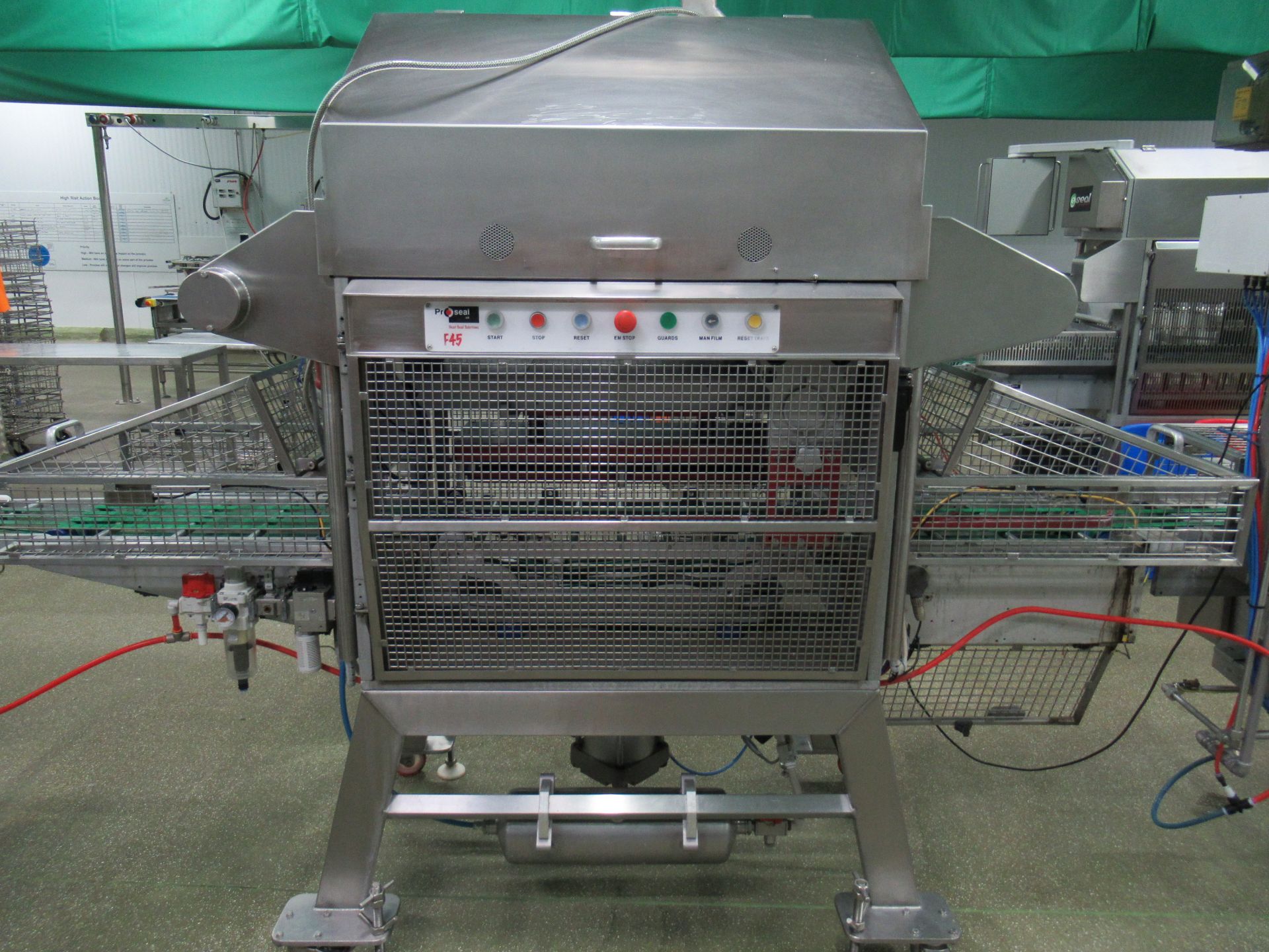 Proseal Fastpack F45 automatic inline tray sealer. Serial no: 1196 (2014) pneumatic and servo - Image 8 of 15