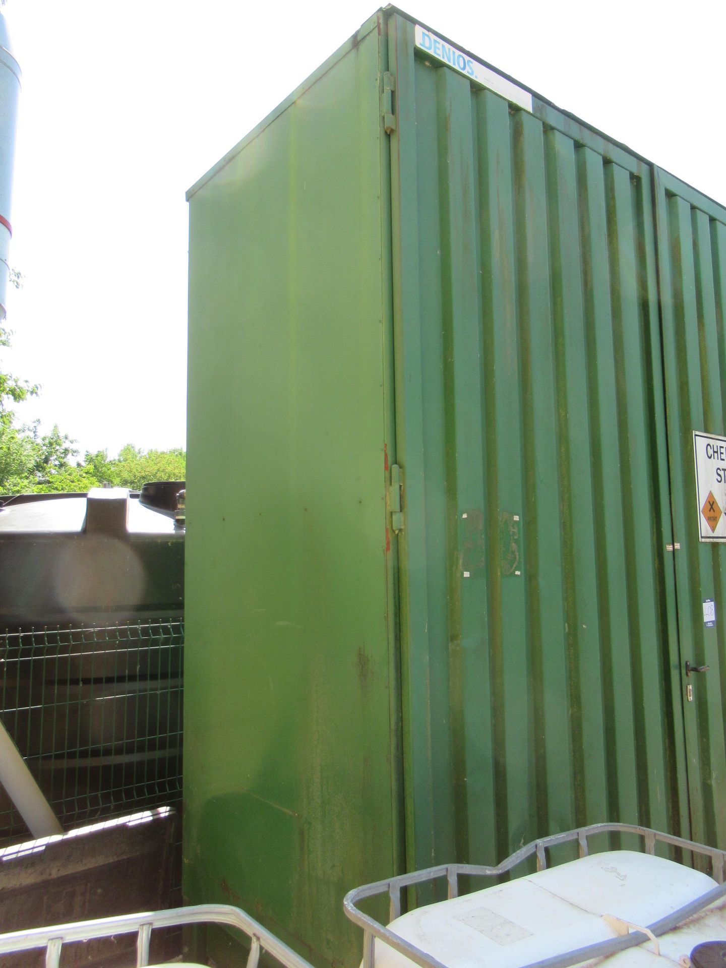 Denios steel chemical storage container external dimensions 3120mm wide x 1480mm deep x 3500mm high - Image 3 of 4