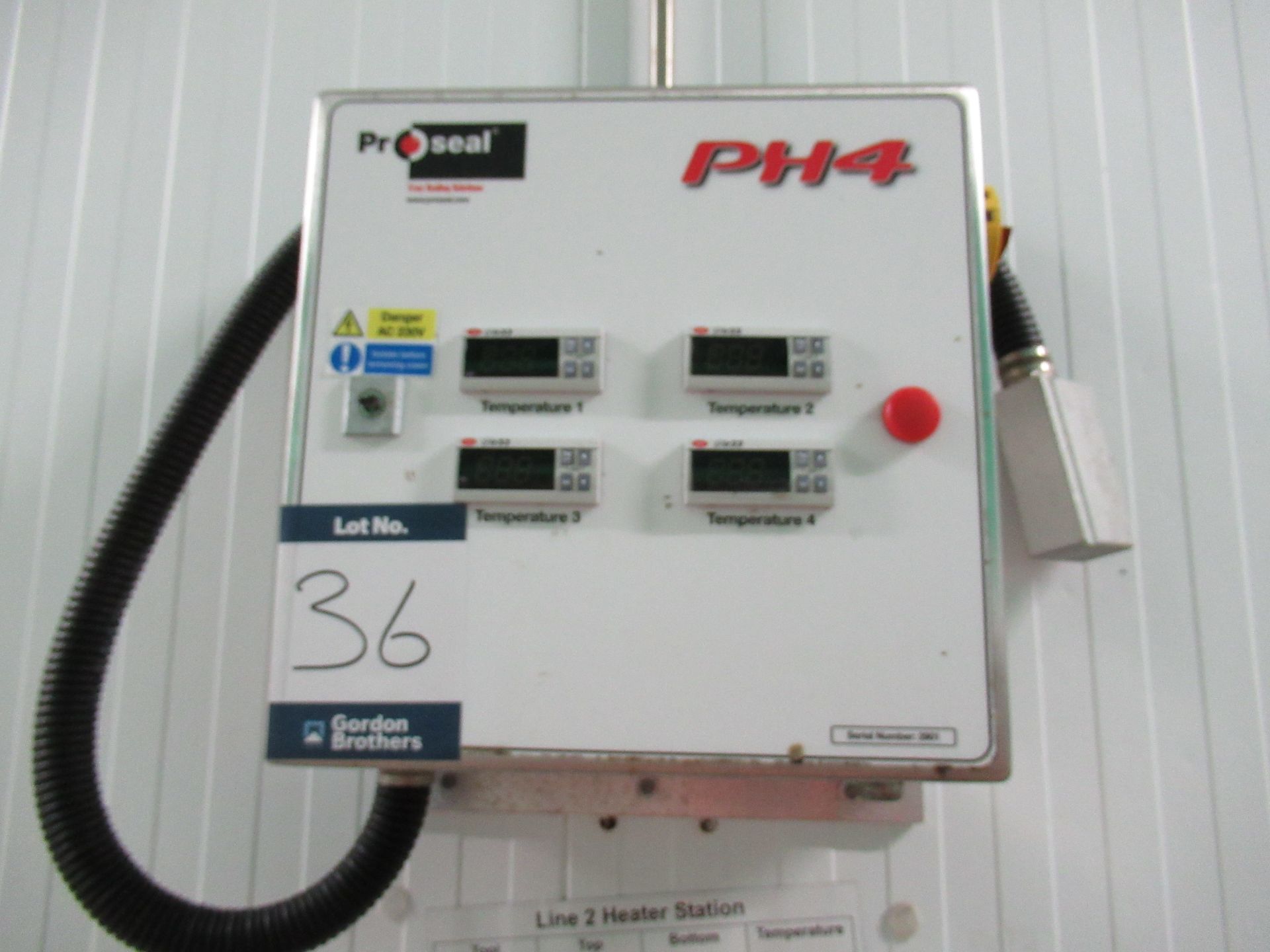 Proseal PH4 tool pre-heater panel. Serial no: 2901 wall mounted