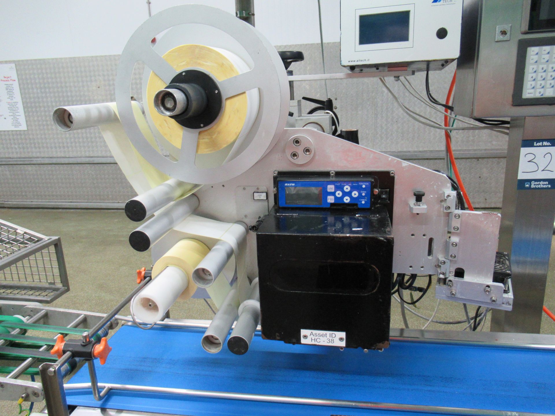 Altech Alcode TS SX label applicator. Serial no: 1004015010809 (2010) with Sato S8412RD label - Bild 2 aus 10