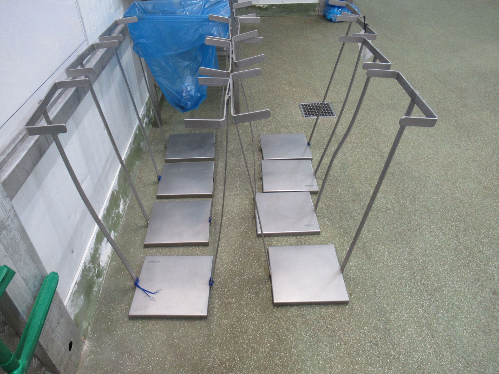 8 Unitech stainless steel waste bag holders - Image 2 of 5