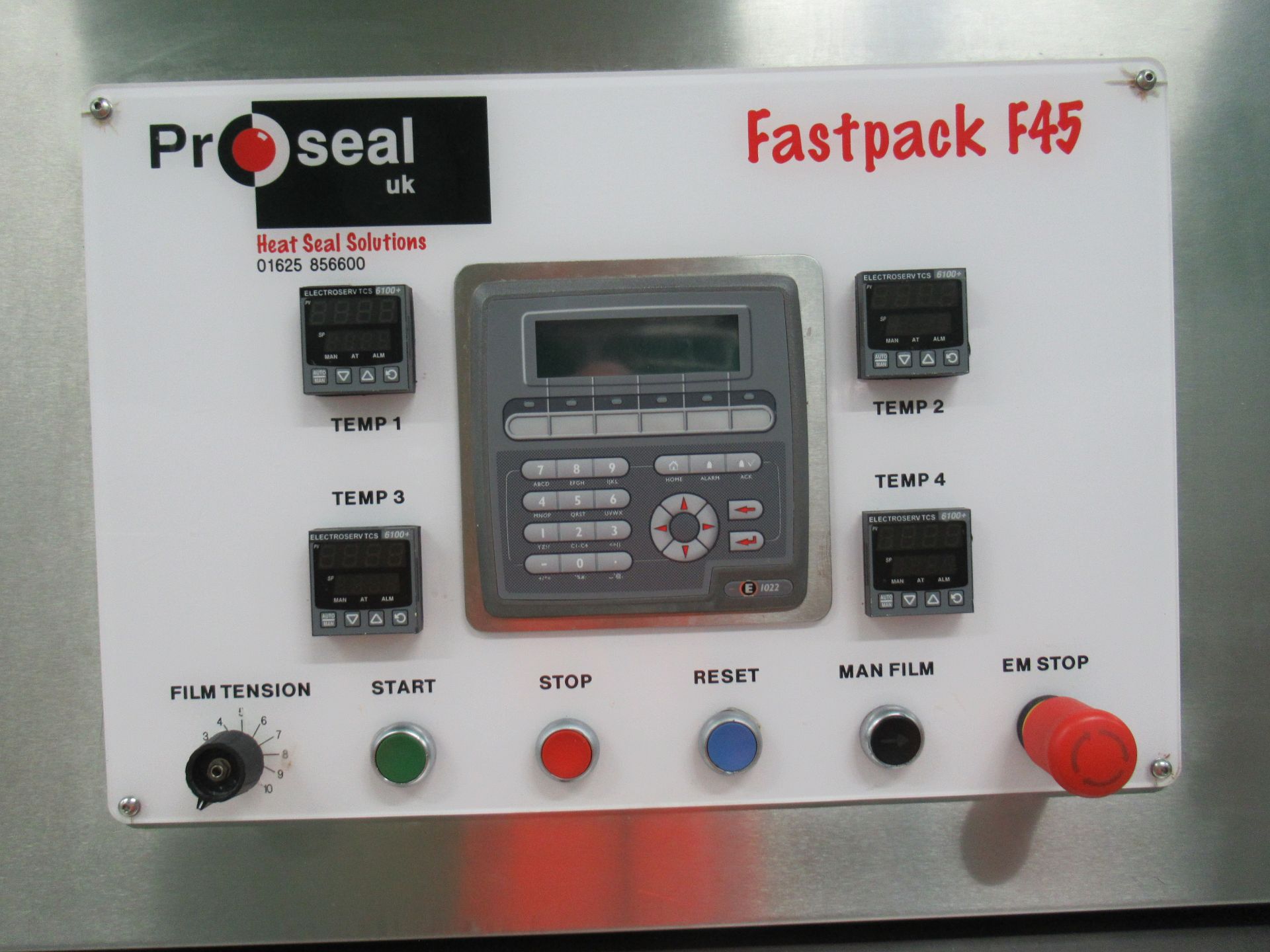 Proseal Fastpack F45 automatic inline tray sealer. Serial no: 1197 (2014) pneumatic and servo - Image 2 of 14