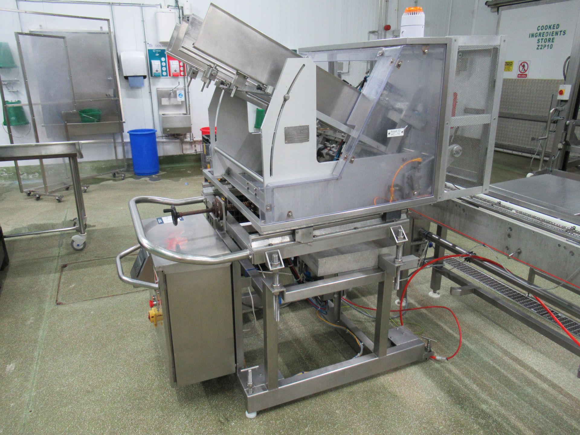 Turbo Systems tray denester. Serial no: FP1005903001 (2009) 2 row feeder with E150 keypad (Part of