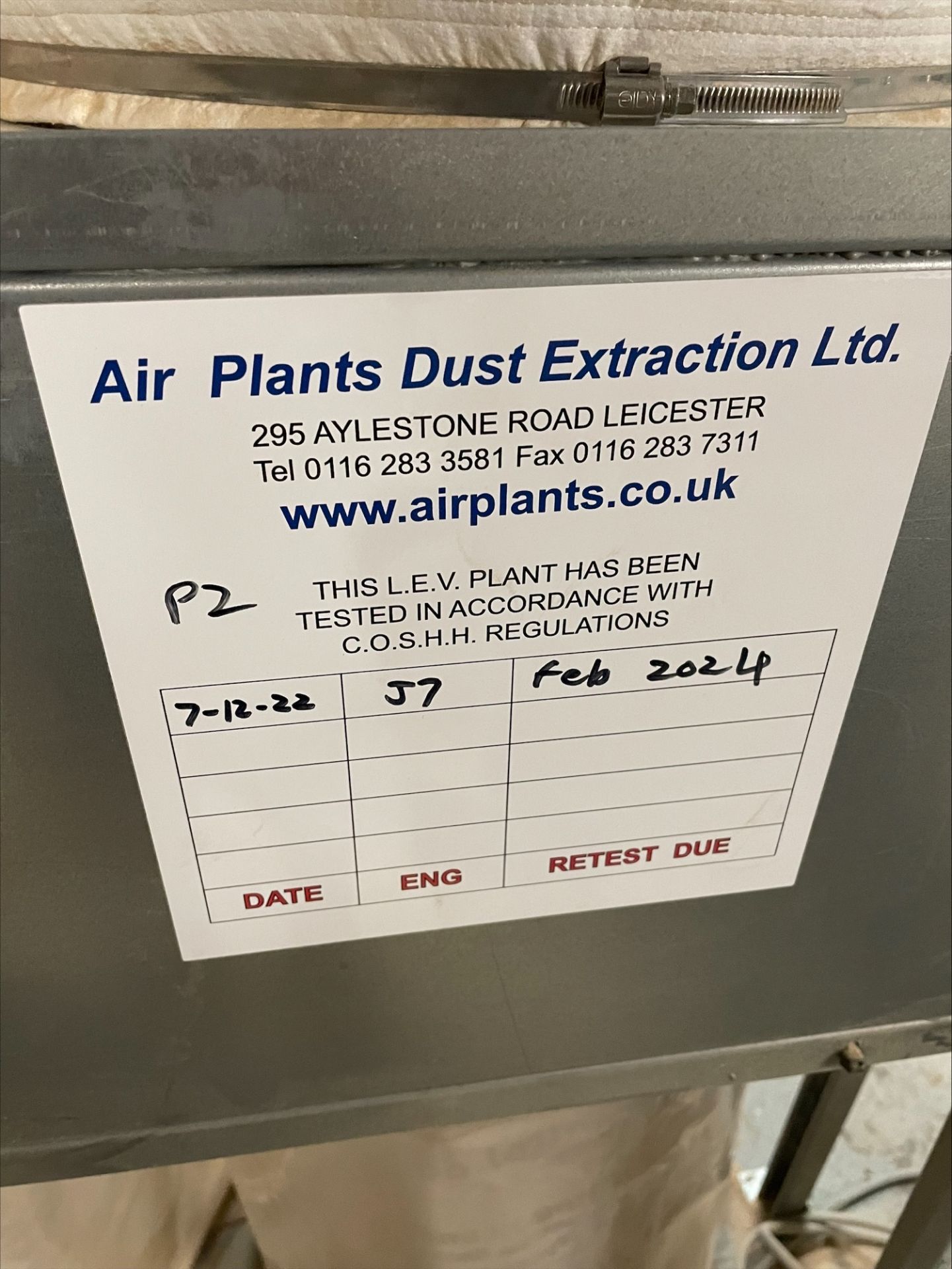 Air Plants 4 bag dust extraction unit (RAMS Required) - Image 2 of 3