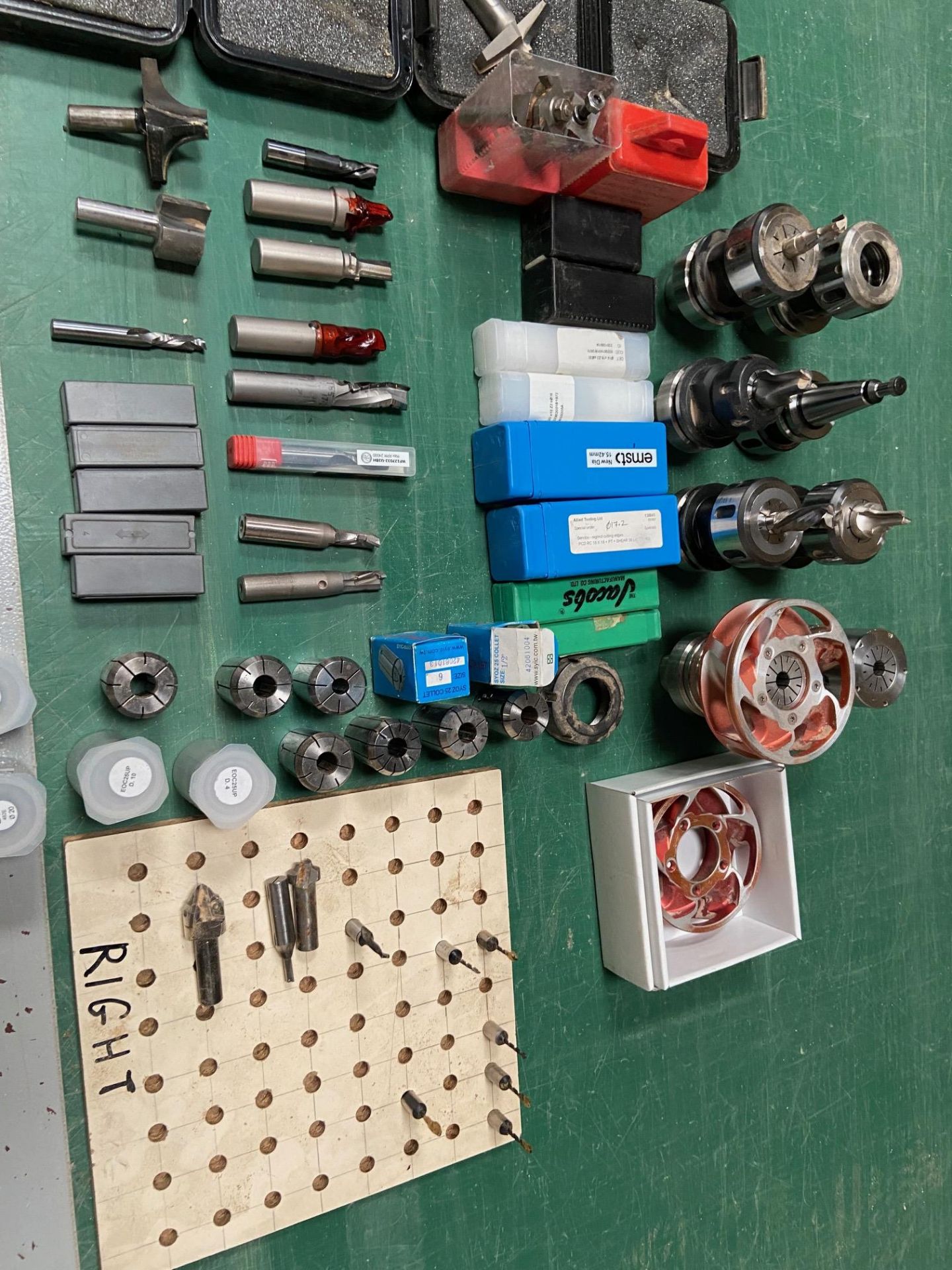 Quantity of CNC tooling including: Spindle moulders, printing bits, tapping chucks, collect holders, - Image 5 of 9