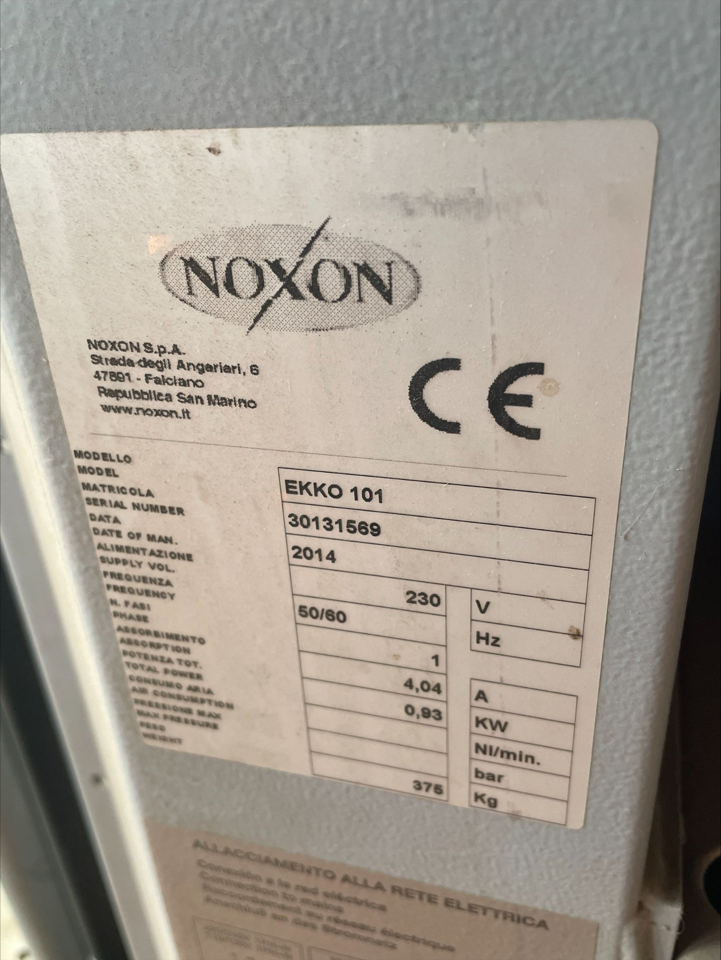 Noxon EKKO 101 Floor mounted pallet wrapper, Serial No. 30131569 (2014) (RAMS Required) - Image 3 of 5