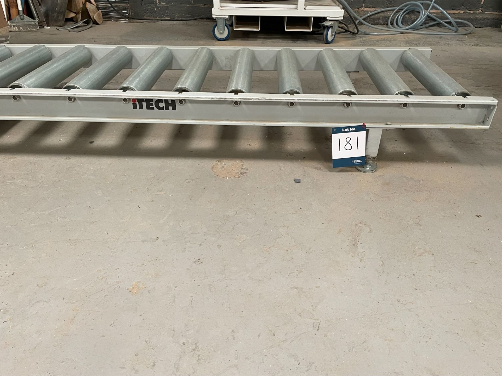 iTech 2 section gravity roller conveyoring, total width: 600mm, total length: 4010mm, height: 240mm - Image 3 of 3