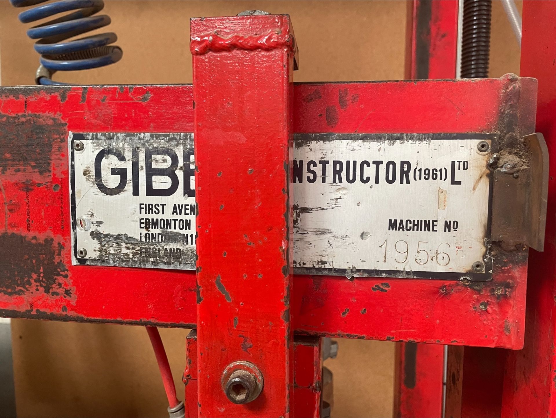 Gibbs Constructor vertical press, Serial No. 1956, size: 2070mm x 600mm (RAMS Required) - Image 3 of 3