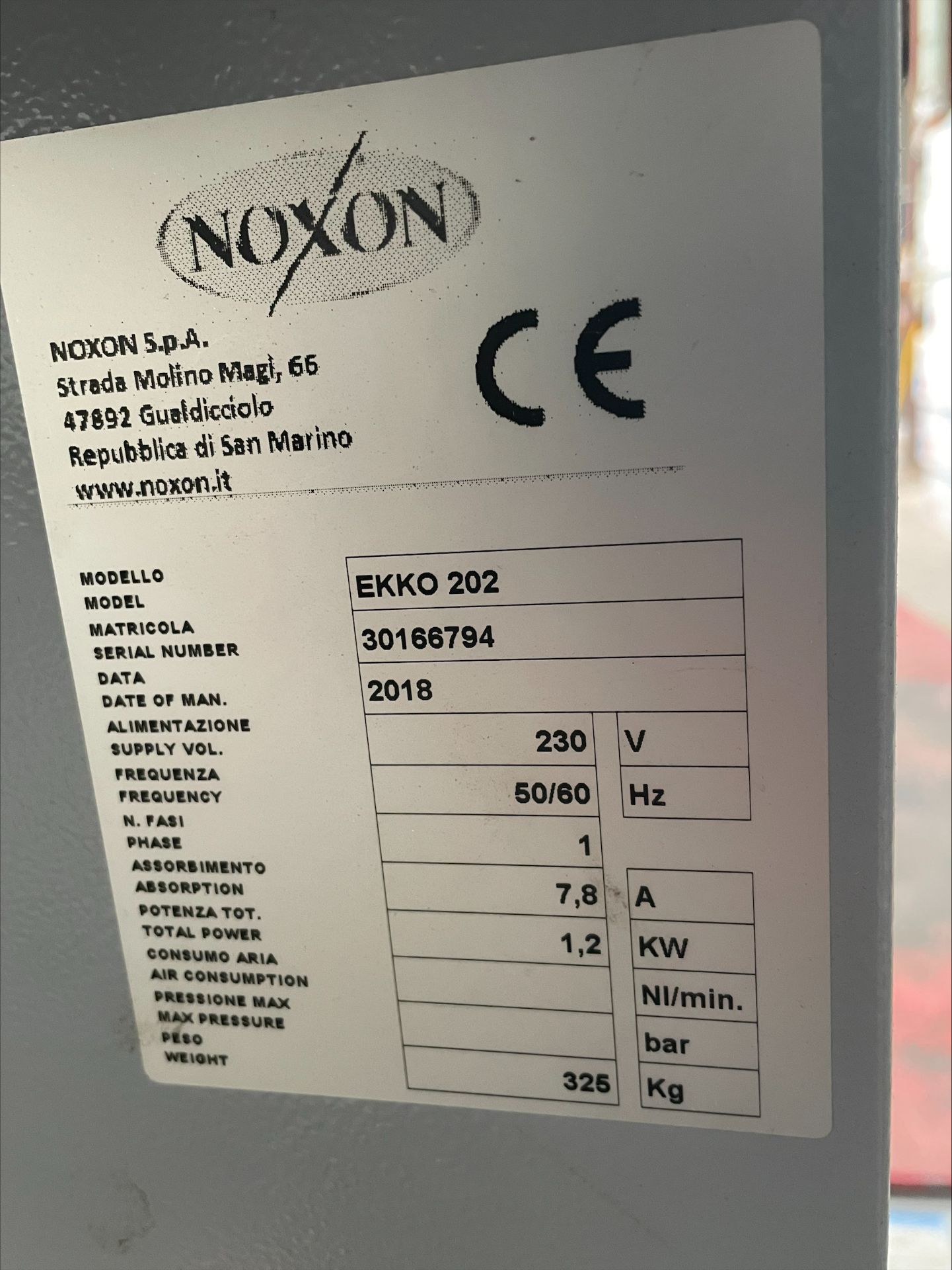 Noxon EKKO 202 Floor mounted pallet wrapper, Serial No. 30166794 (2018) (RAMS Required) - Image 4 of 6