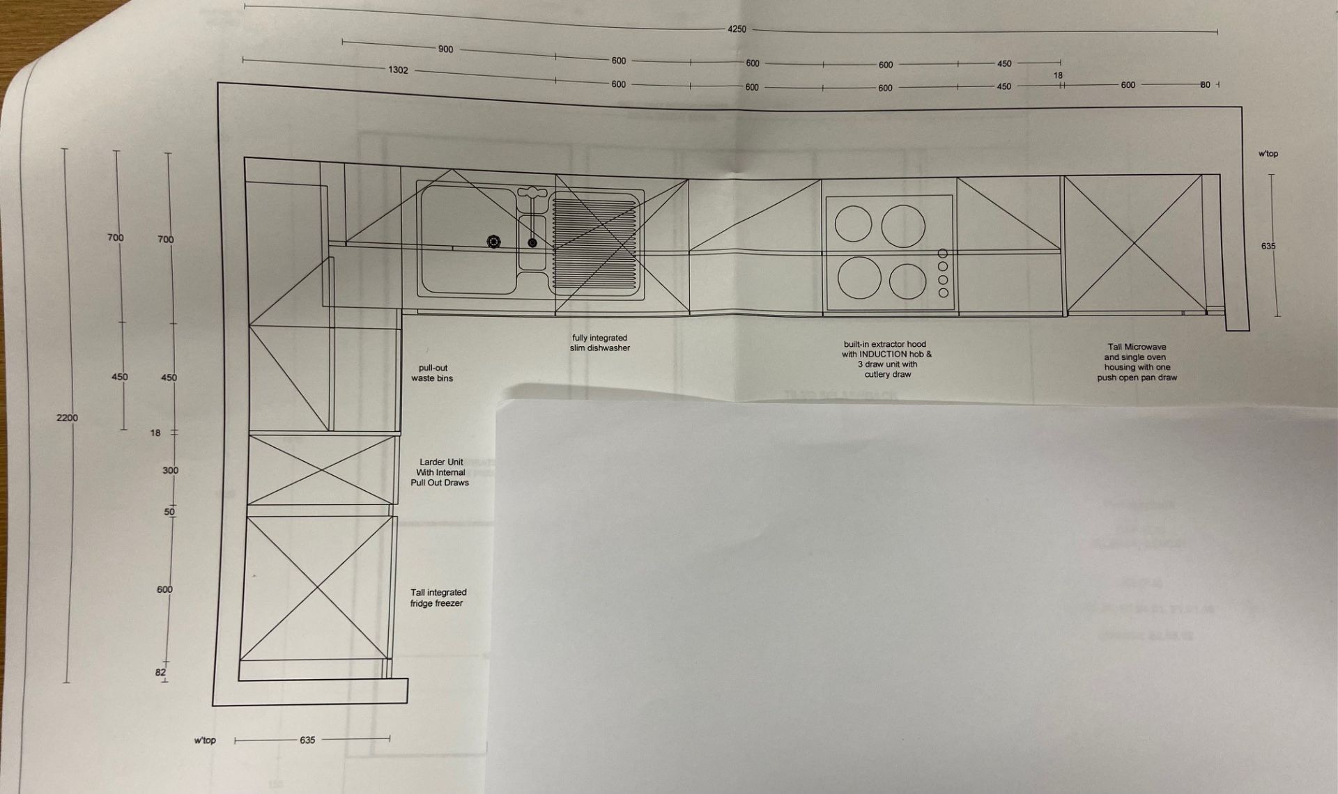 New/Unused Hatt kitchen comprising: Lacquered melamine flat panel doors in Egger Indigo Blue perfect - Image 2 of 7