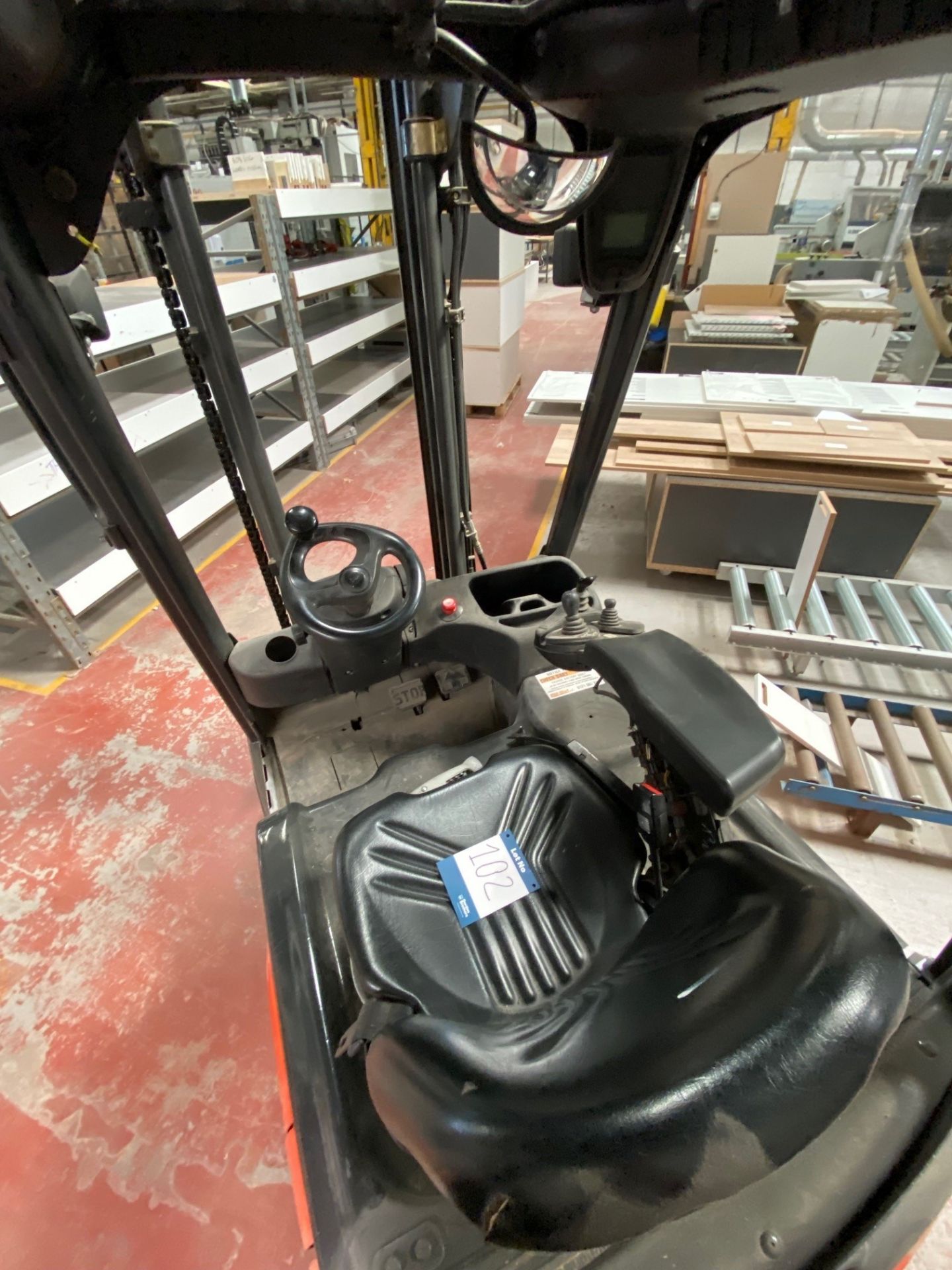 Linde E160-01 Electrical counter balance forklift truck, Serial No. H2X386 AO2196 (2010), hours: - Image 8 of 10