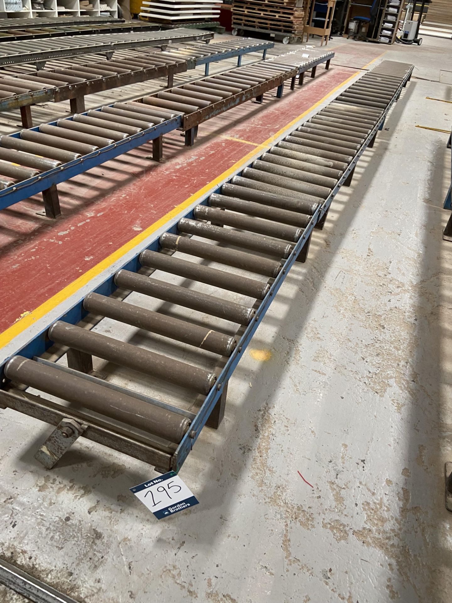 4 Section gravity roller conveyoring, total width 490mm, total length 8000mm, height 240mm - Image 2 of 3