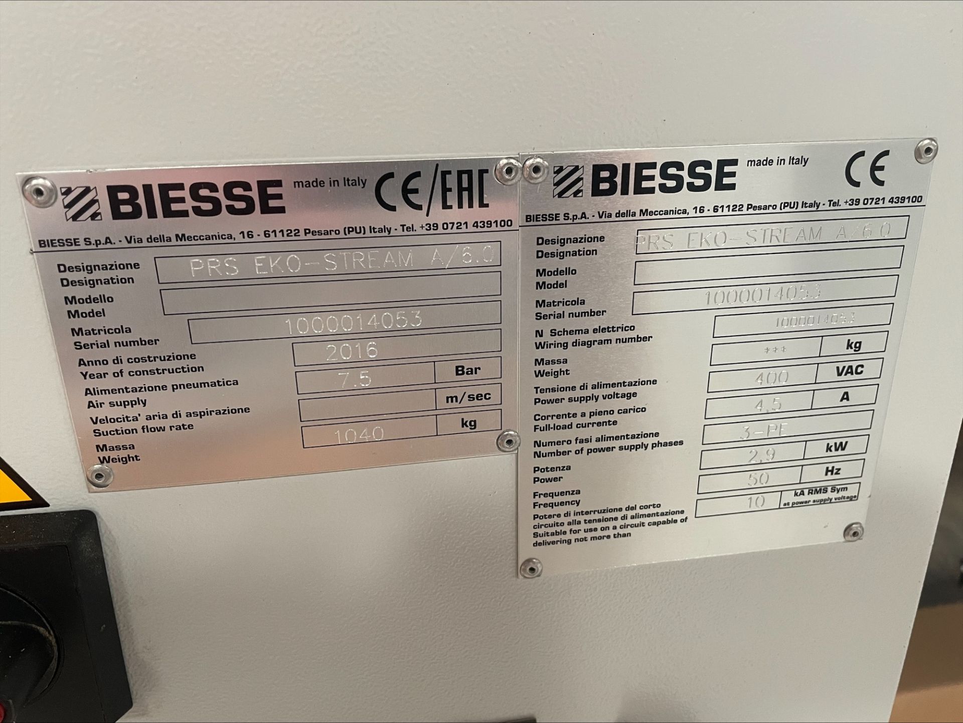 Biesse Stream A / 6.0 automatic single sided edgebander, Serial No. 1000014053 (2016), machine - Image 10 of 12