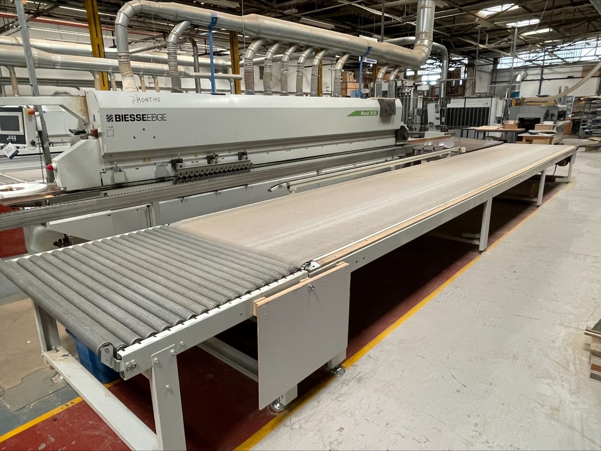 Biesse Edge ROXYL 5.5 automatic single sided edgebander, Serial No. 92696 (2013), machine length: