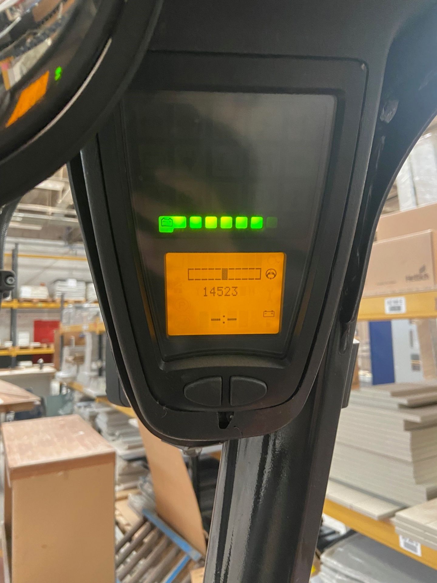 Linde E160-01 Electrical counter balance forklift truck, Serial No. H2X386 AO2196 (2010), hours: - Image 10 of 10