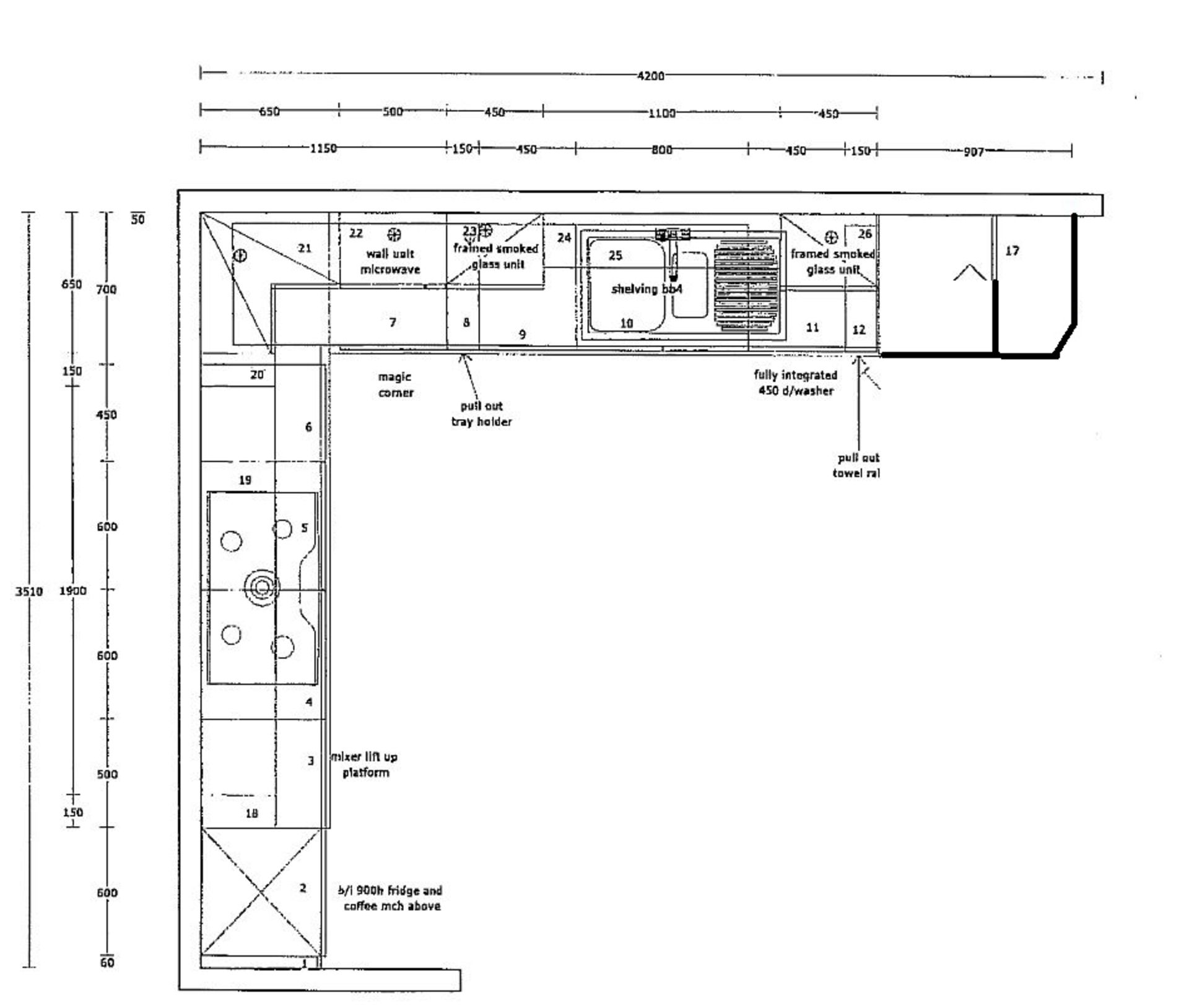 Showroom Hatt kitchen comprising: N.B. This kitchen is a working display so has been used frequently - Image 7 of 7