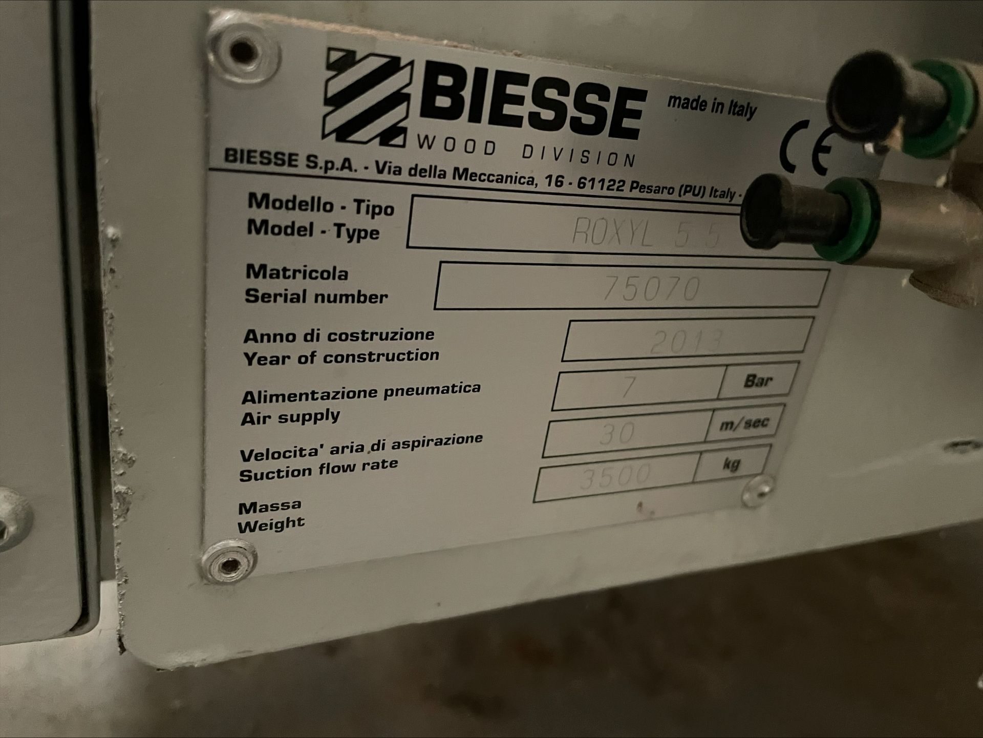 Biesse Edge ROXYL 5.5 automatic single sided edgebander, Serial No.75070 (2013),machine length: - Image 4 of 4