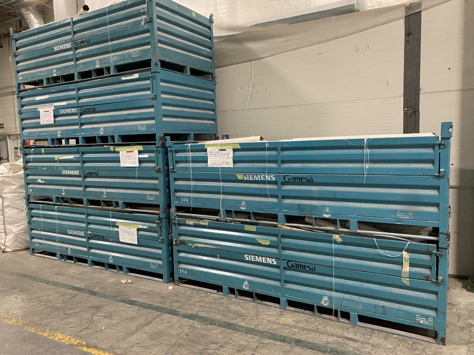 Qty 12 x Steel Stillages, 1,000kg Capacity