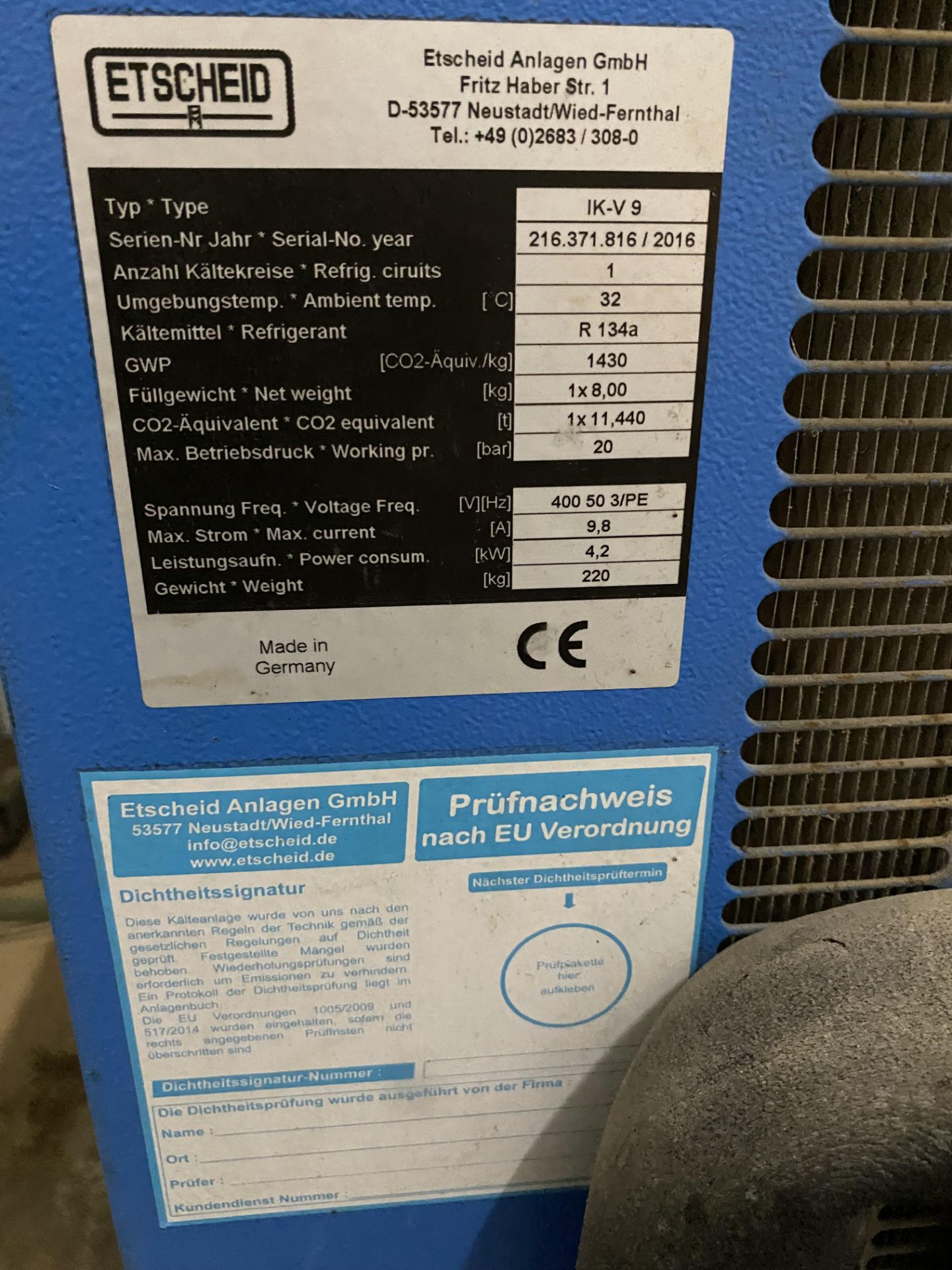 ETECHEID Chiller System (2016) - Image 4 of 19