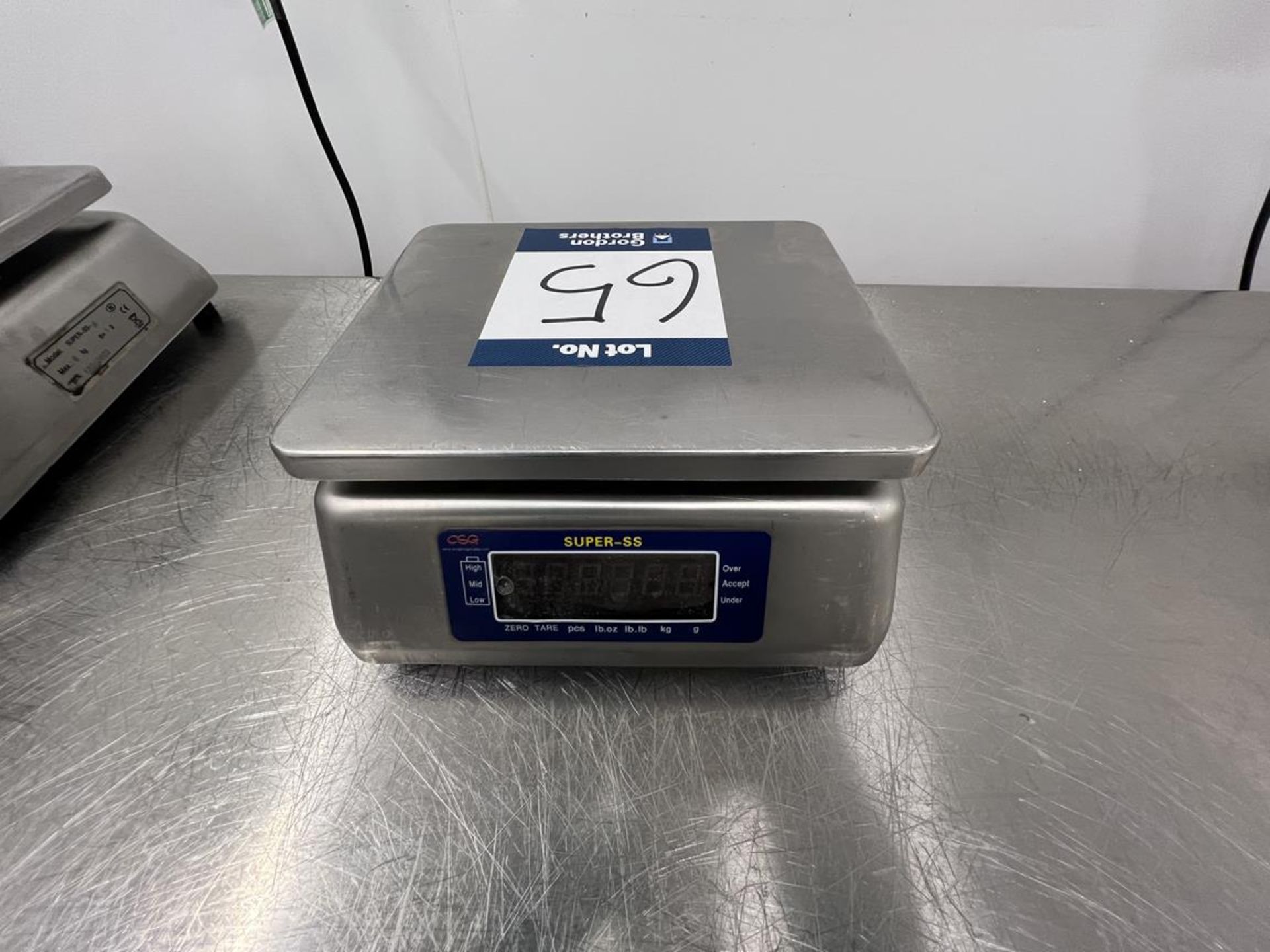 CSG, Super SS6 stainless steel platform scale, 6kg max. capacity, e=1g, Serial No. 18010662 - Image 2 of 4