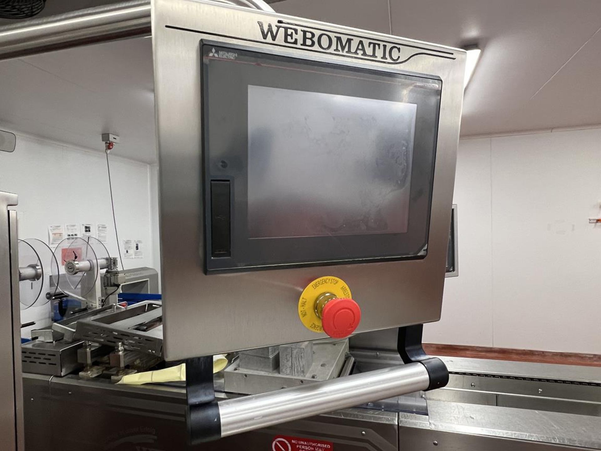 Webomatic, MLC2600 thermoforming machine, with 300mm plastic webbed belt and Mitsubishi GOT2000I - Image 12 of 15