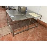 Stainless steel preparation table, 1550 x 1000mm