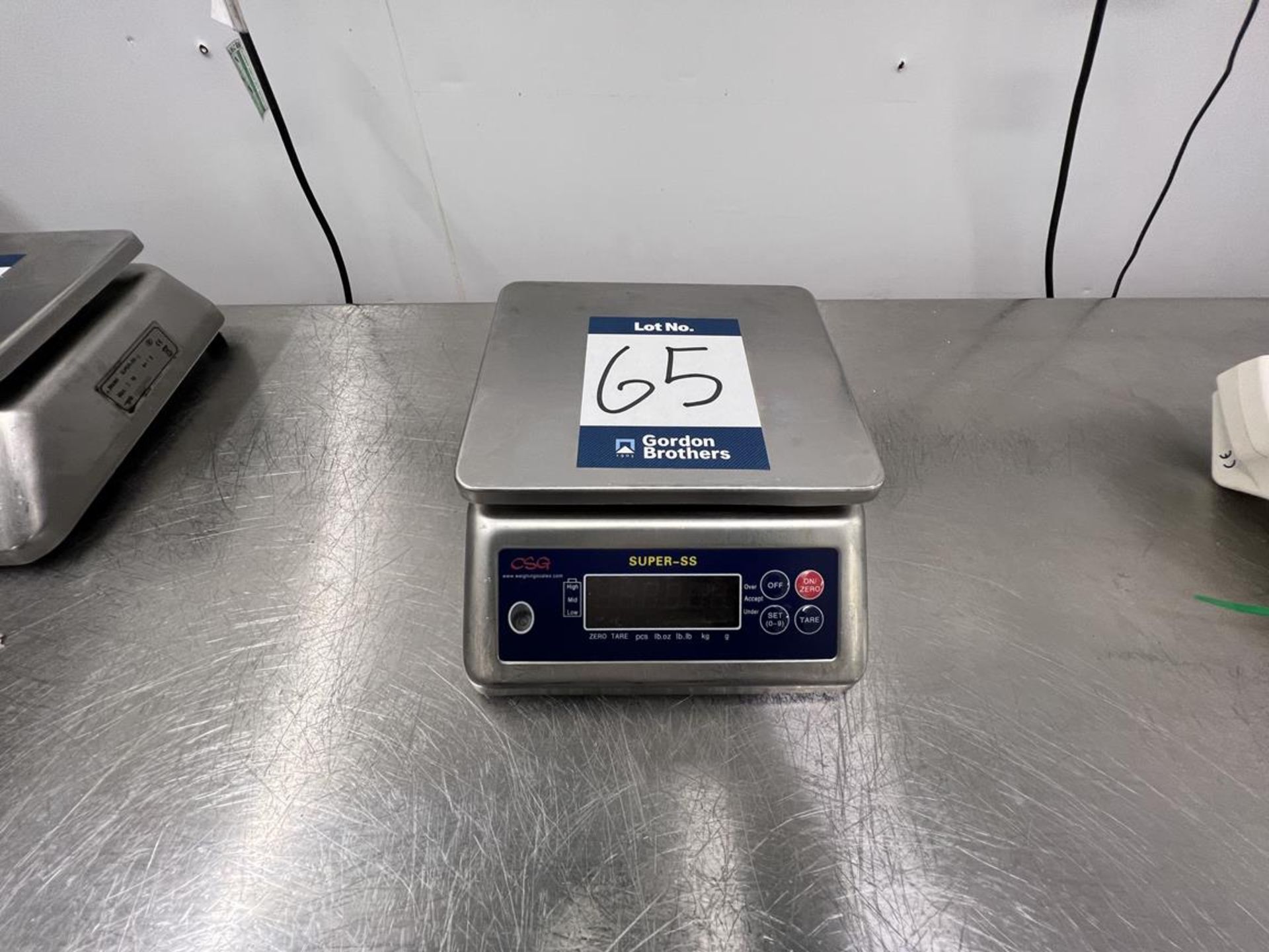 CSG, Super SS6 stainless steel platform scale, 6kg max. capacity, e=1g, Serial No. 18010662