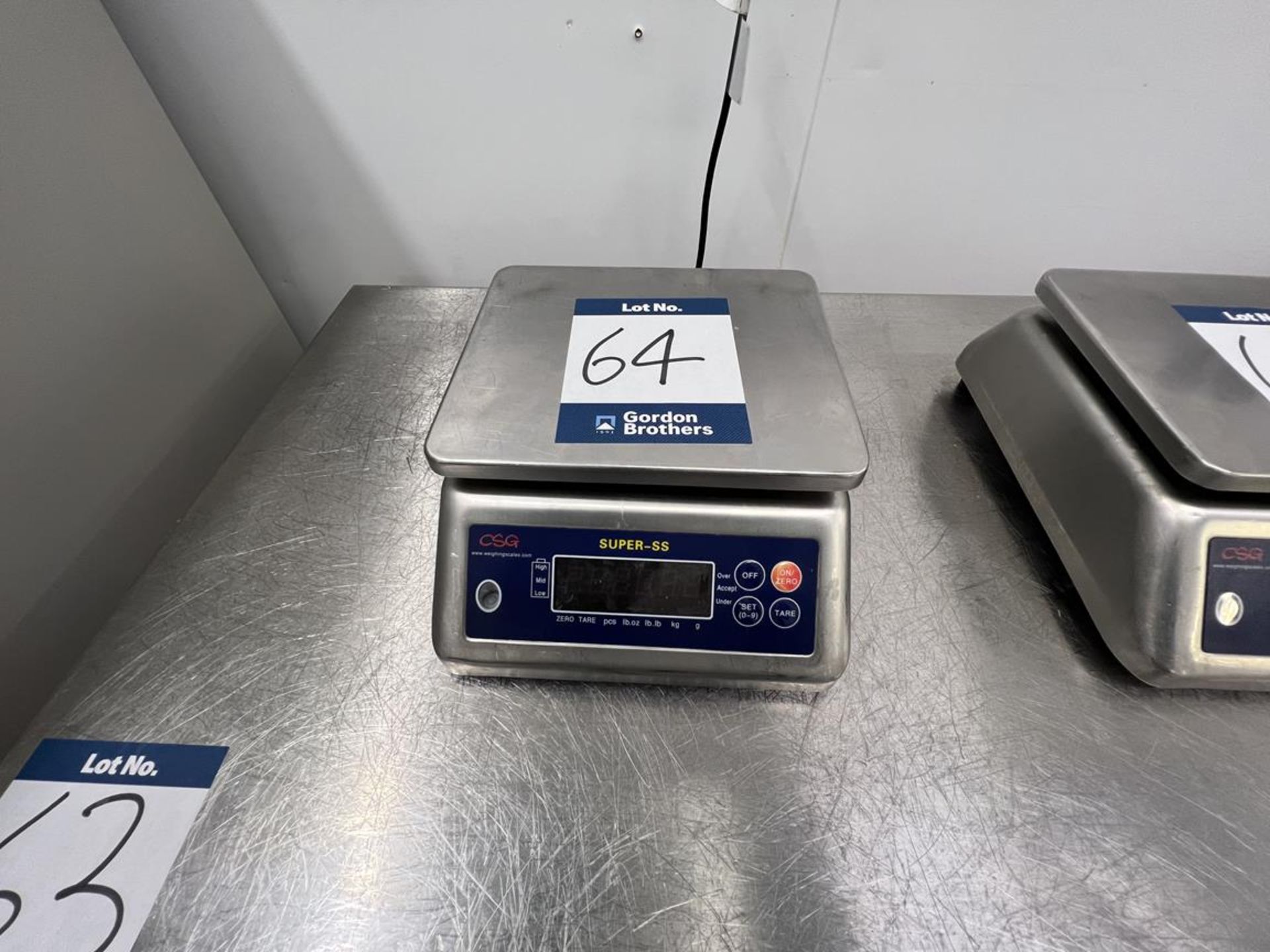 CSG, Super SS6 stainless steel platform scale, 6kg max. capacity, e=1g, Serial No. 18010603