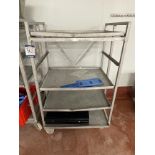 Aluminium four tier transporter rack and contents