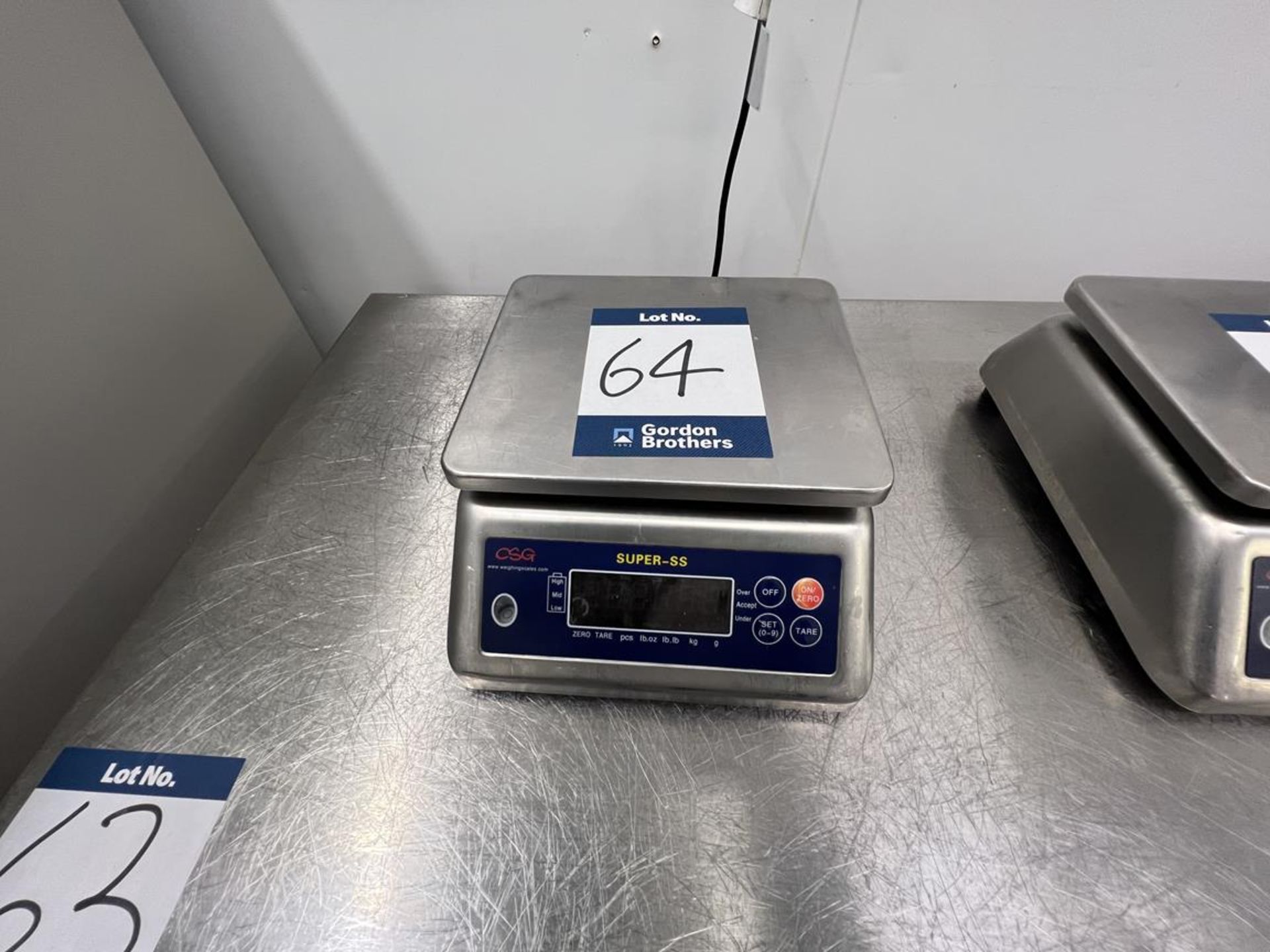 CSG, Super SS6 stainless steel platform scale, 6kg max. capacity, e=1g, Serial No. 18010603 - Image 2 of 5