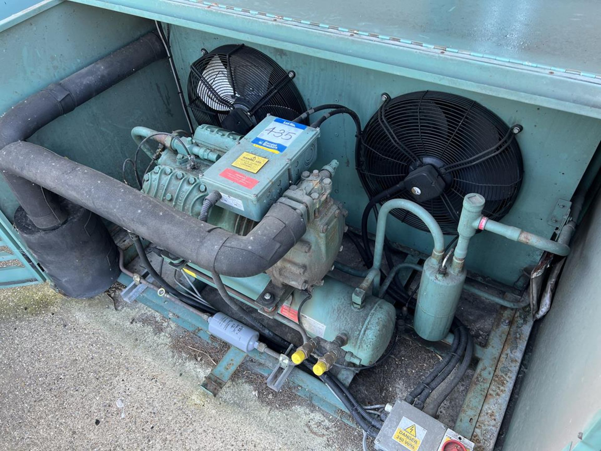 GEA twin fan refrigerant pump station with Bitzer type 4J-22-2Y-40P pump (DOM:2012) S/No. - Image 6 of 7