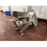 Bizerba, A550 auto slicer, Serial No. 11470622 (DOM: 2017) with stainless steel feed table approx.