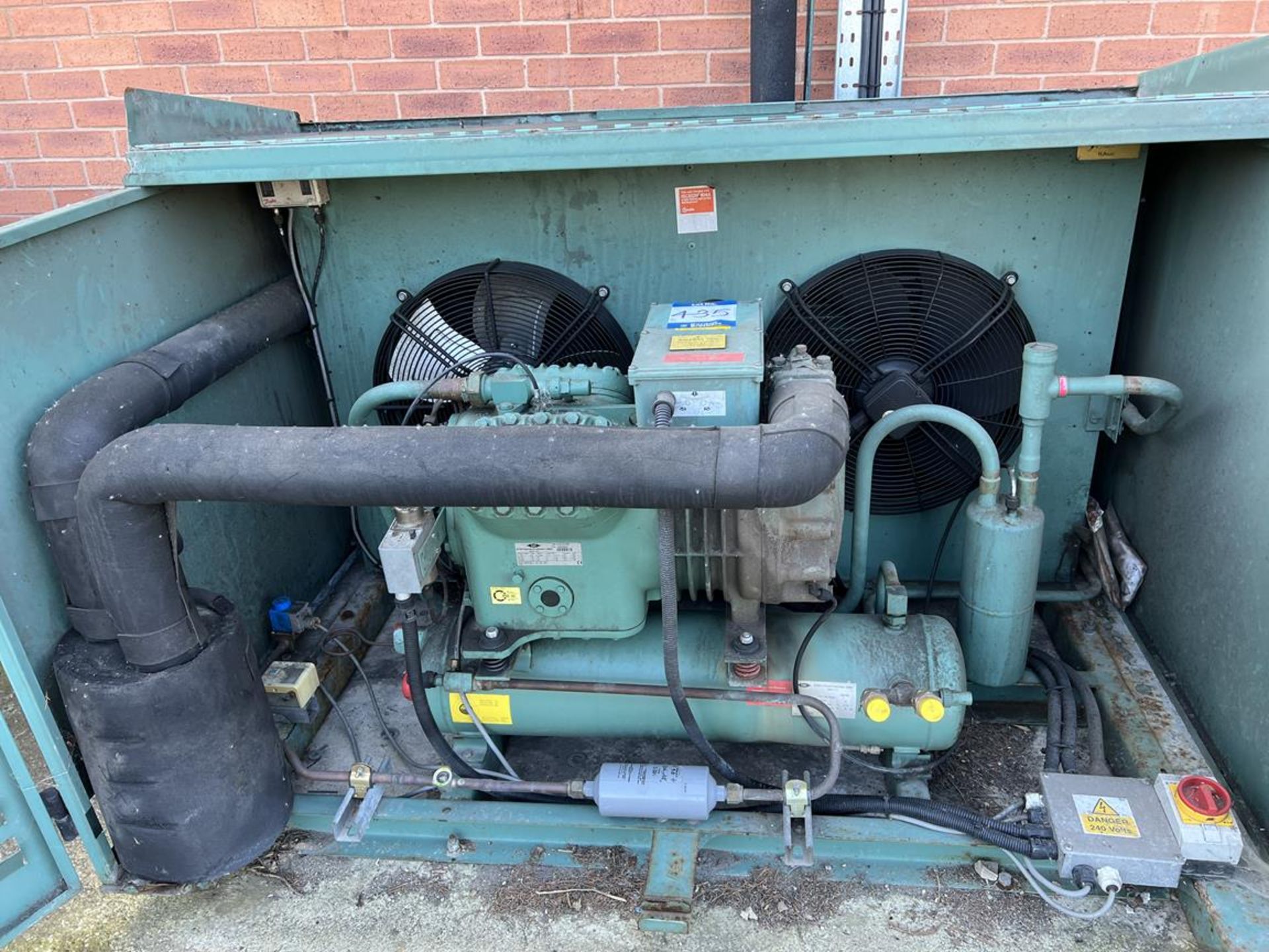 GEA twin fan refrigerant pump station with Bitzer type 4J-22-2Y-40P pump (DOM:2012) S/No. - Image 4 of 7