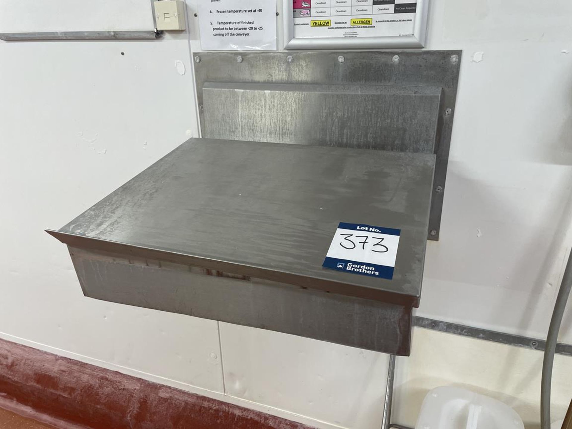 Stainless steel preparation table, 1200 x 1200mm and stainless steel lectern - Image 2 of 2