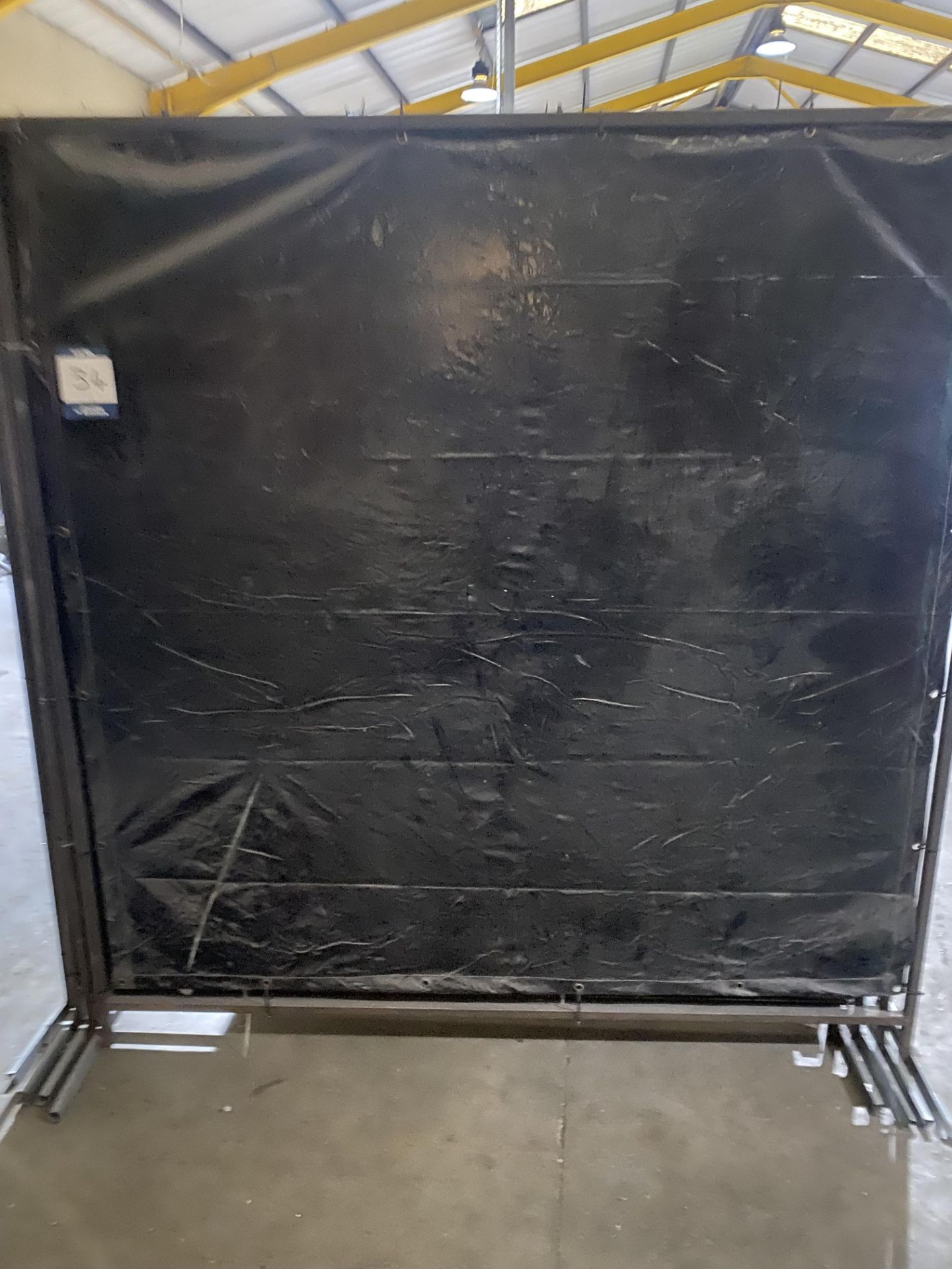 4 No portable welding screens 1960mm x 1800mm