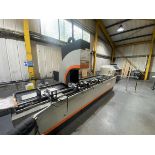 Elumatec model SBZ122/33 3 axis machining centre fitted with E550 controler, 4 position pneumatic