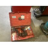 Hilti model TE6A battery drill in ABS case