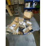 Assorted door fitting and lock plates 2 shelf units and 2 pallets